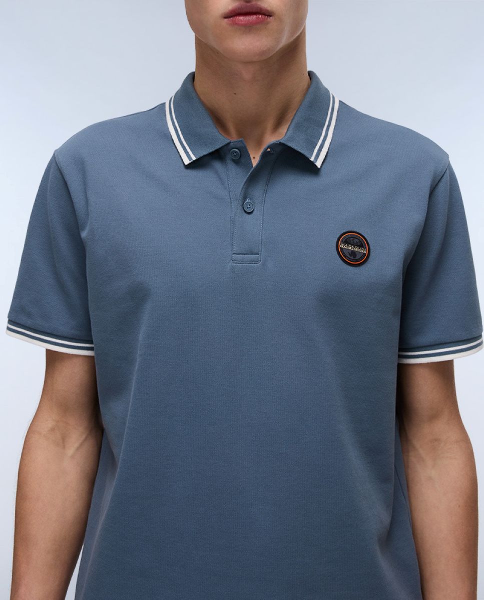Imagen 5 de Camisa de hombre brolio ls de corte relaxed de manga larga - Napapijri - Azul / Blanco Azul/Blanco
