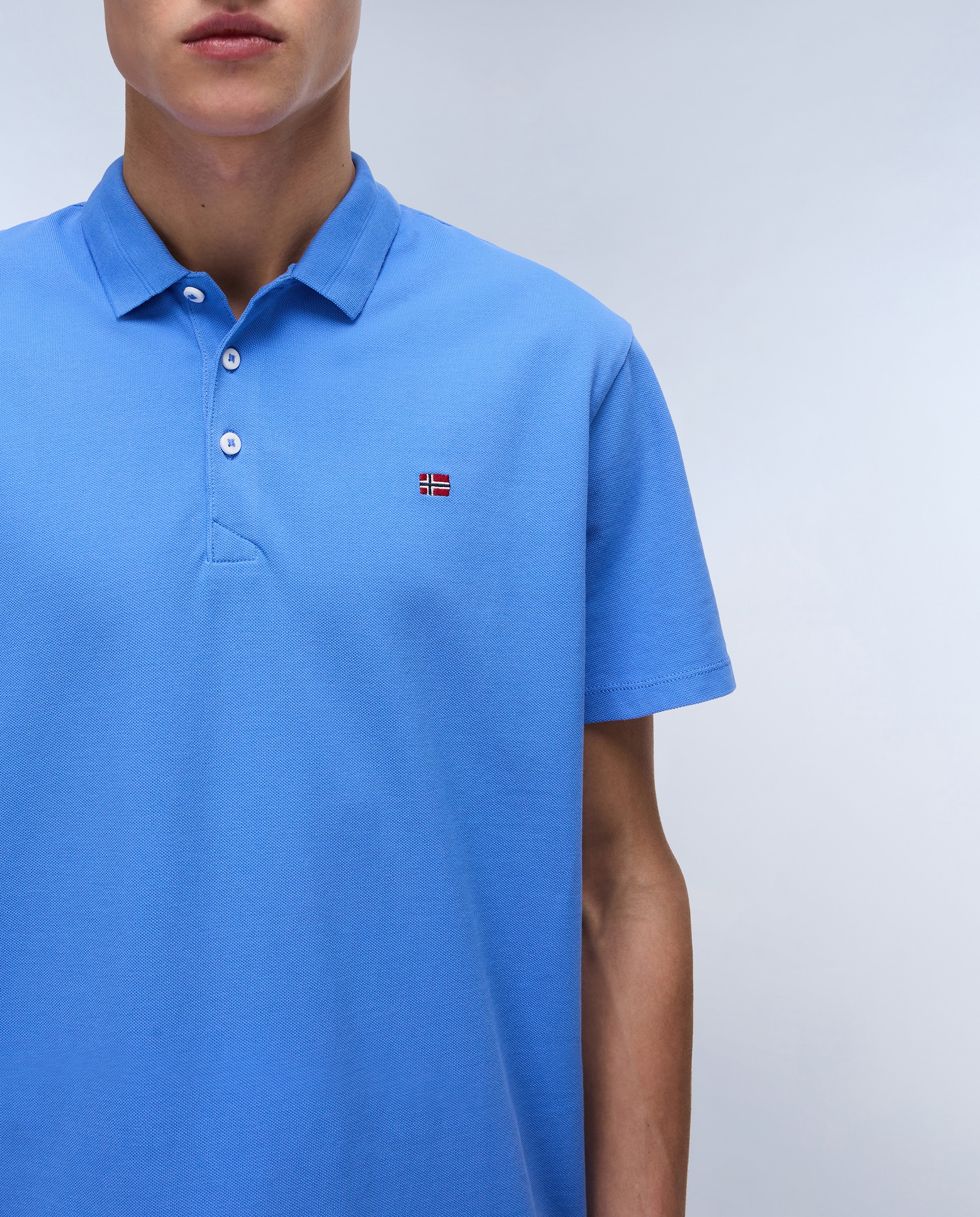 Imagen 3 de Polo de piqué de hombre ealis de manga corta - Azul eléctrico Azul eléctrico