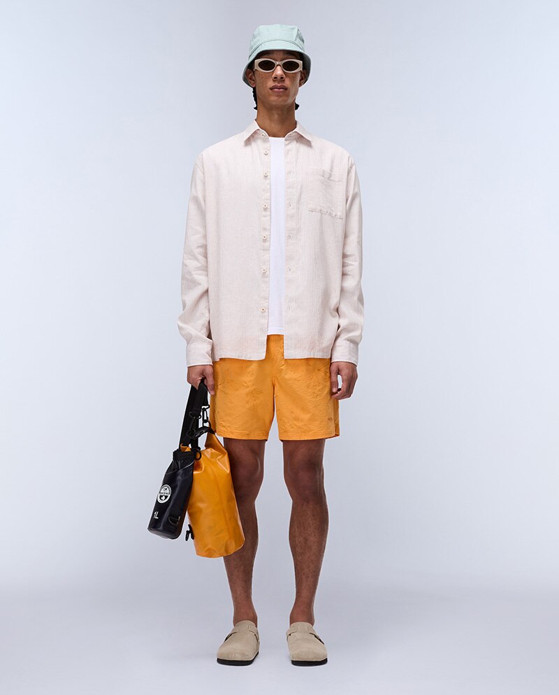 Bañador tipo bermuda de hombre brolio - Napapijri - Naranja fuerte Naranja fuerte-5