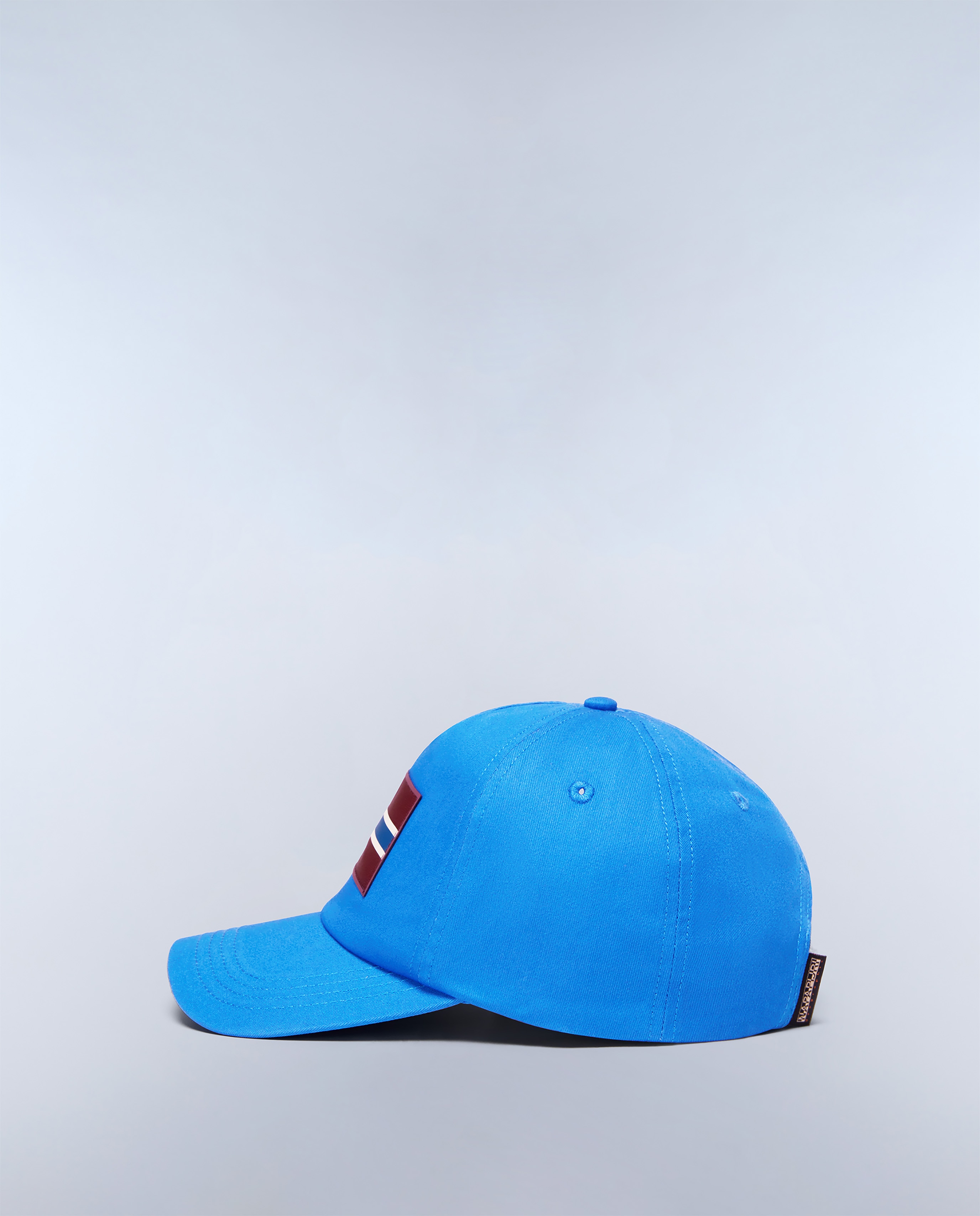 Gorra de hombre napapijri de algodón con parche frontal - Azul eléctrico Azul eléctrico-4