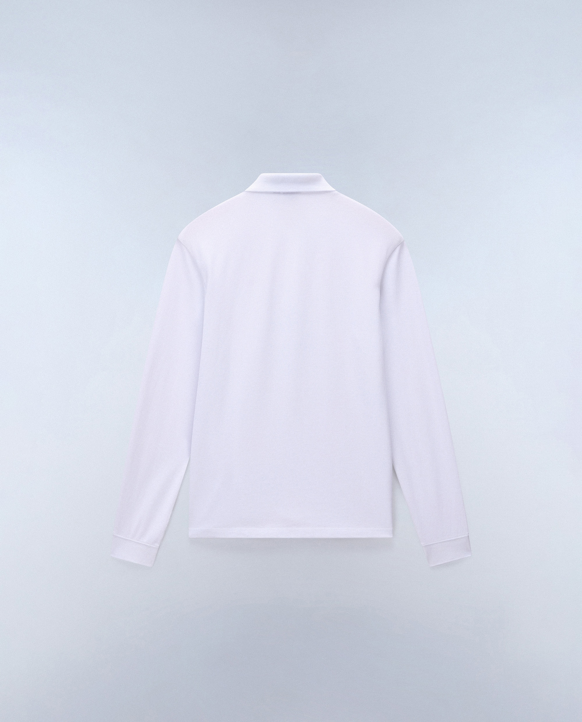 Polo de piqué de hombre de manga larga - Napapijri - Blanco Blanco-4