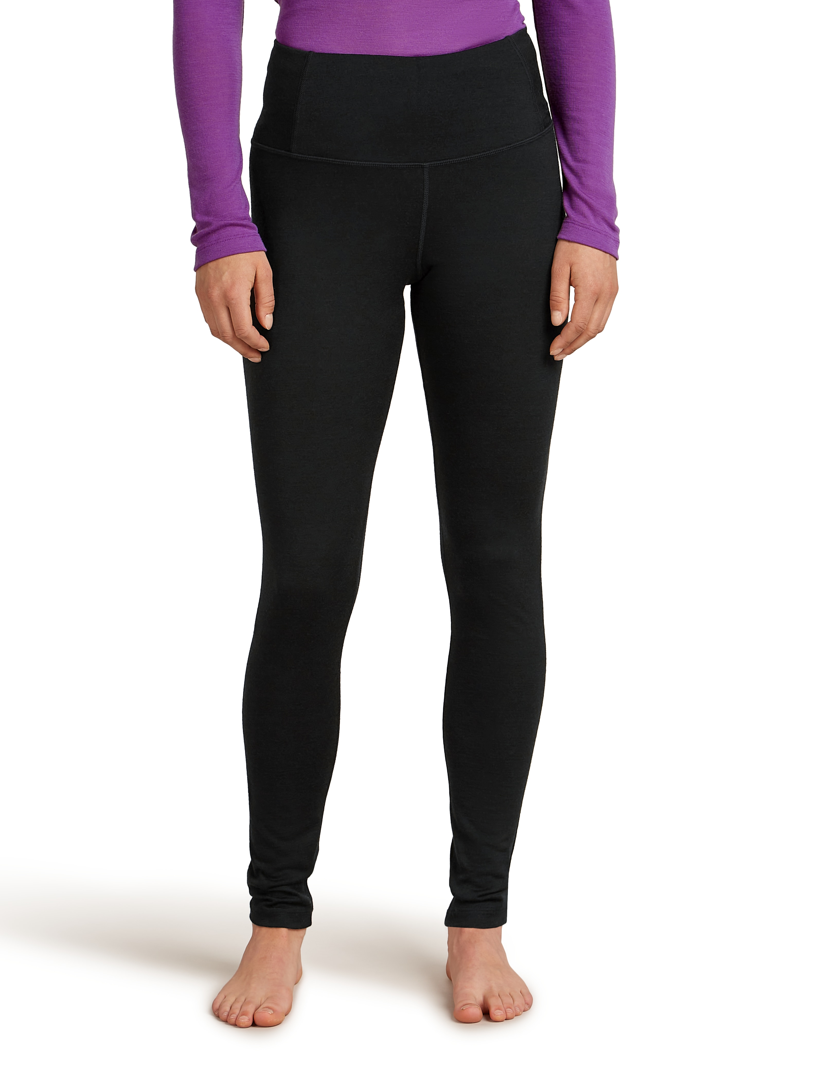 Imagen 0 de Malla cintura alta Outdoor Mujer Oasis Icebreaker Negro