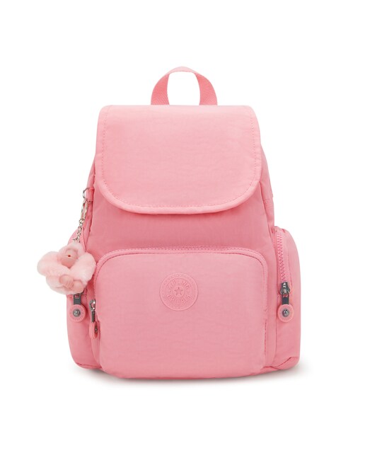 Imagen 0 de Mochila CITY ZIP MINI pequeña con correas ajustables en rosa