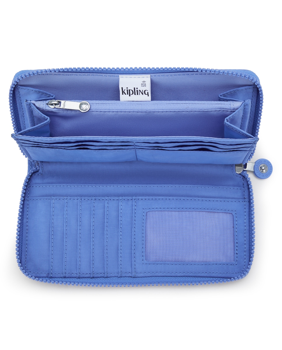 Cartera de mujer Money World RFID en azul · Kipling · El Corte Inglés