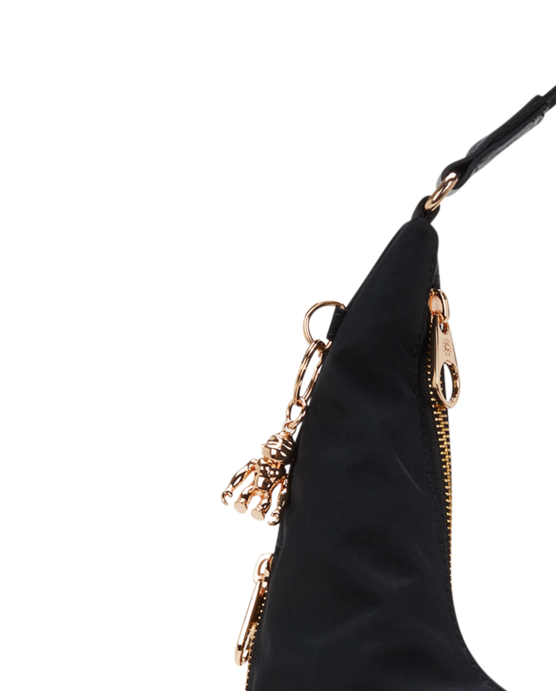 Bolso de hombro mediano con cremallera metálica - Kipling - Negro Negro-5