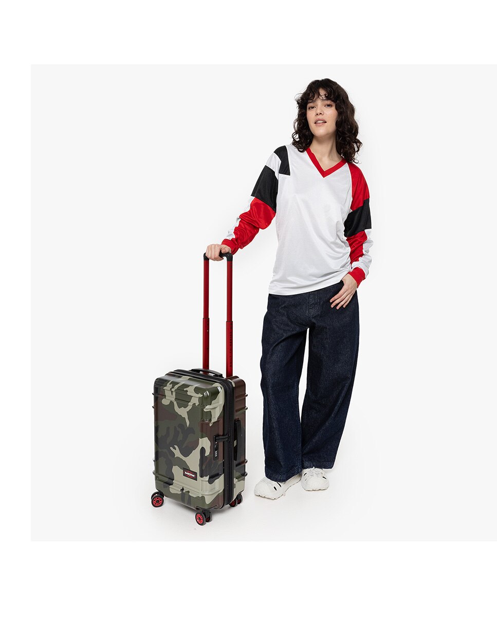 Maleta de cabina expandible resist'r zip s con capacidad hasta hasta 42l - Eastpak - Verde-Marrón Verde-Marrón-2