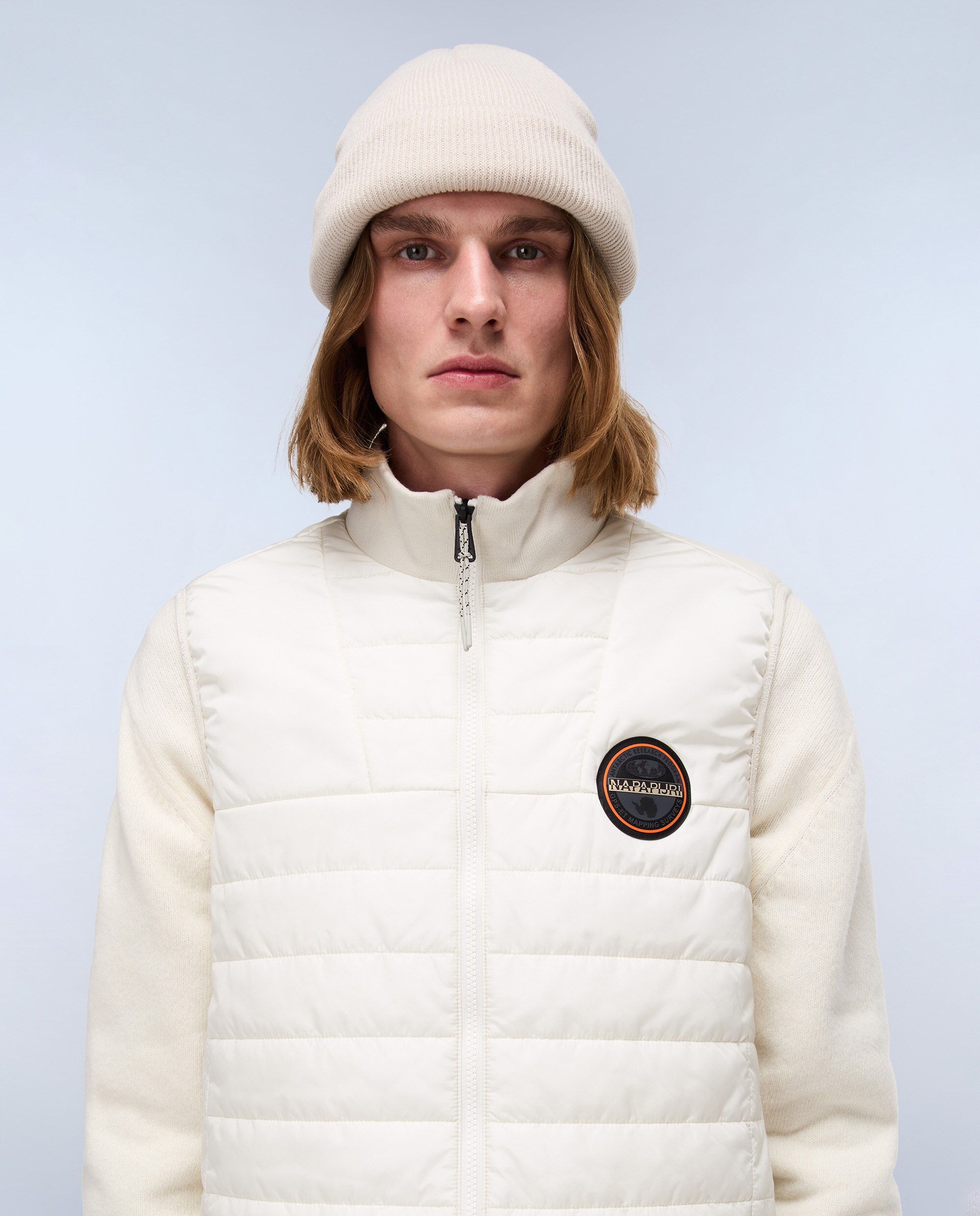 Chaleco de hombre guateado - Napapijri - Beige Beige-2