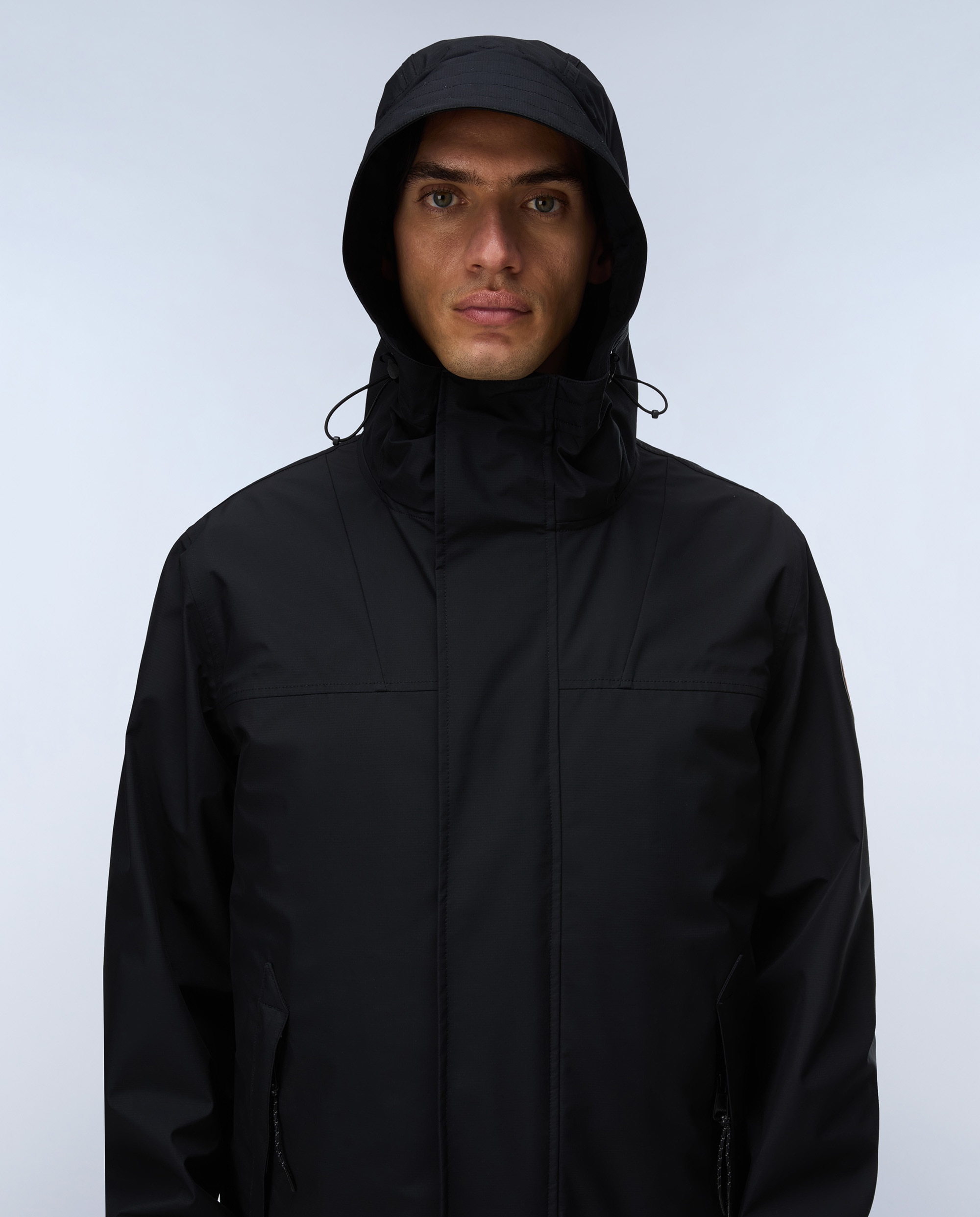 Imagen 2 de Parka de hombre pilloz 3 en 1 impermeable con capucha ajustable - Napapijri - Negro Negro