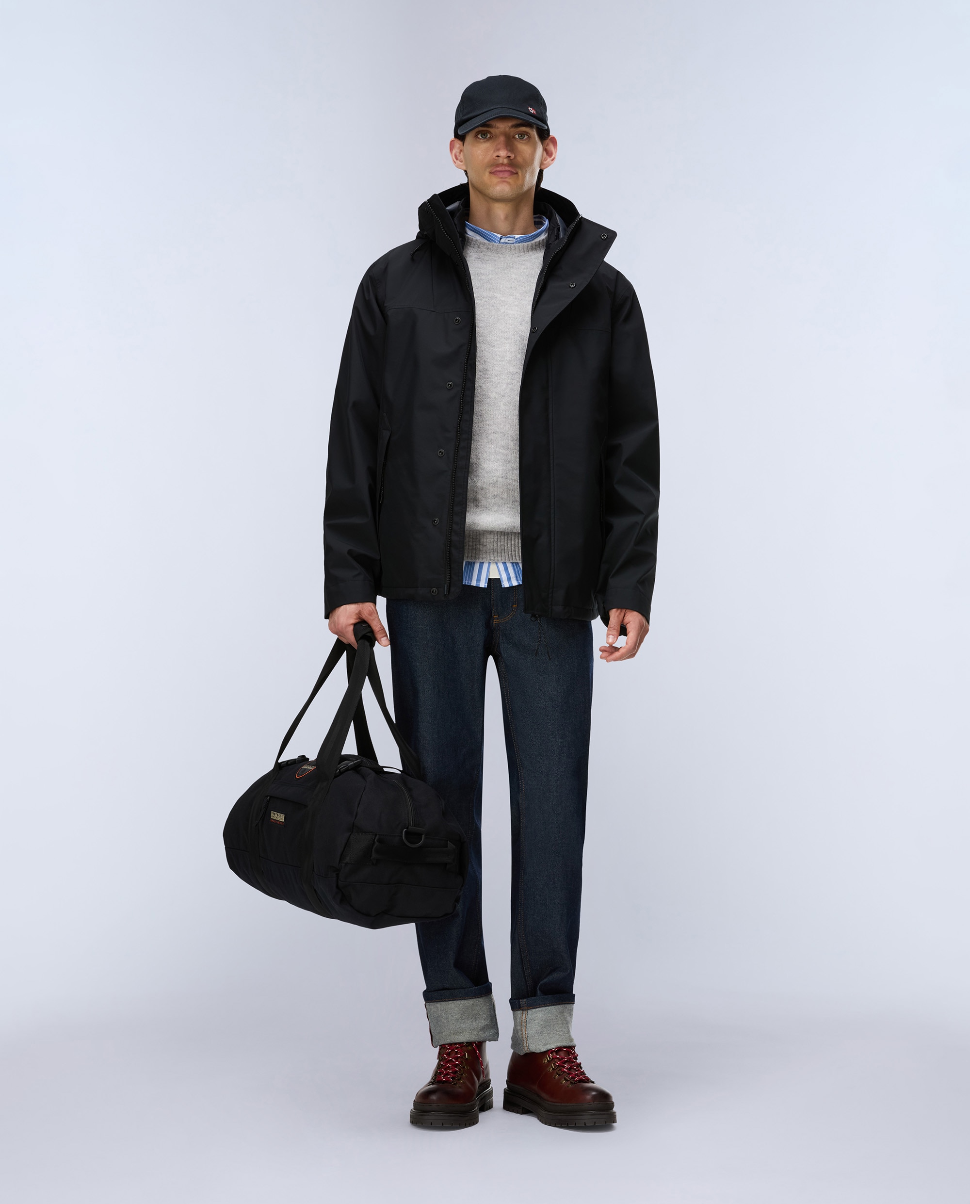 Imagen 3 de Parka de hombre pilloz 3 en 1 impermeable con capucha ajustable - Napapijri - Negro Negro