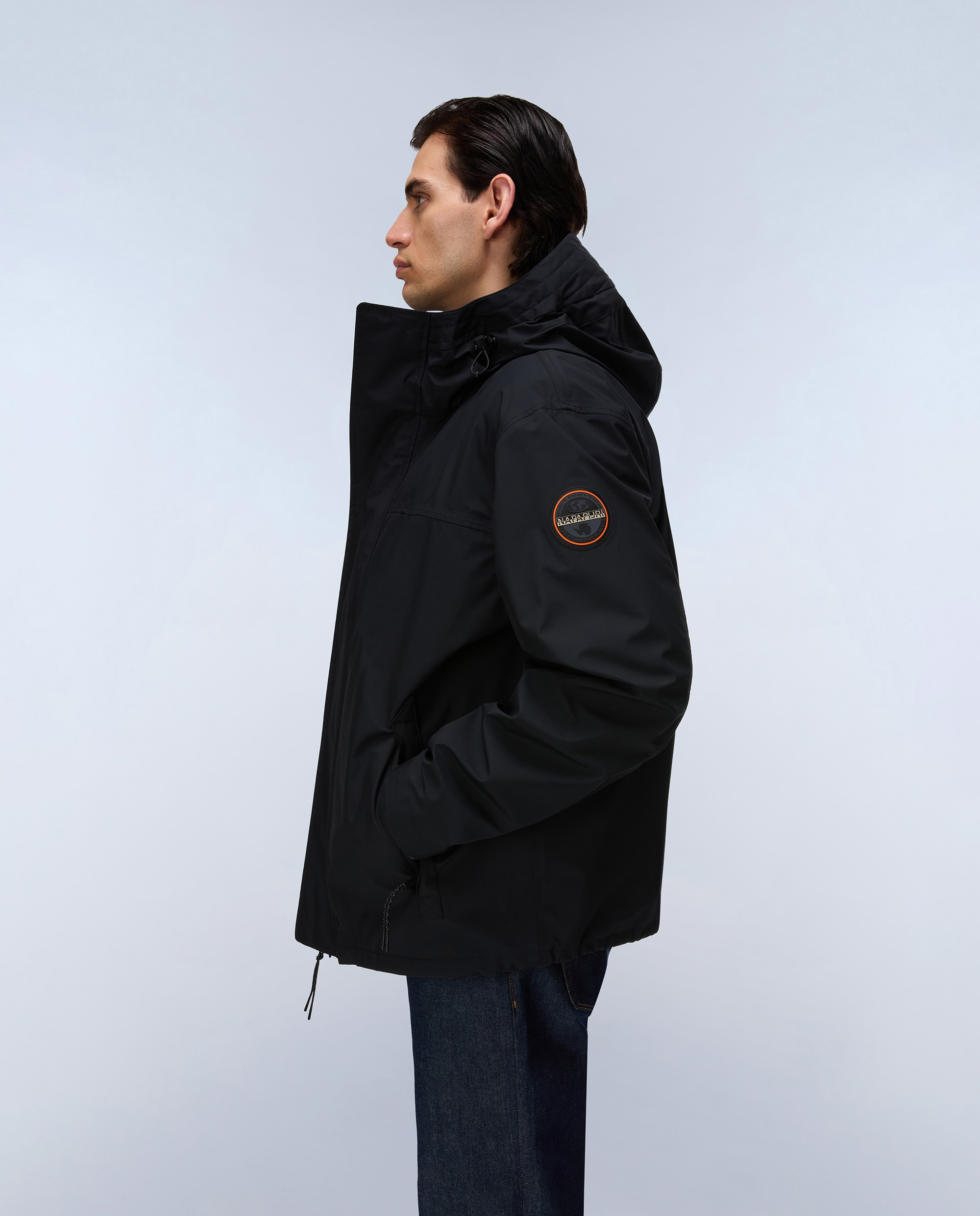 Imagen 4 de Parka de hombre pilloz 3 en 1 impermeable con capucha ajustable - Napapijri - Negro Negro