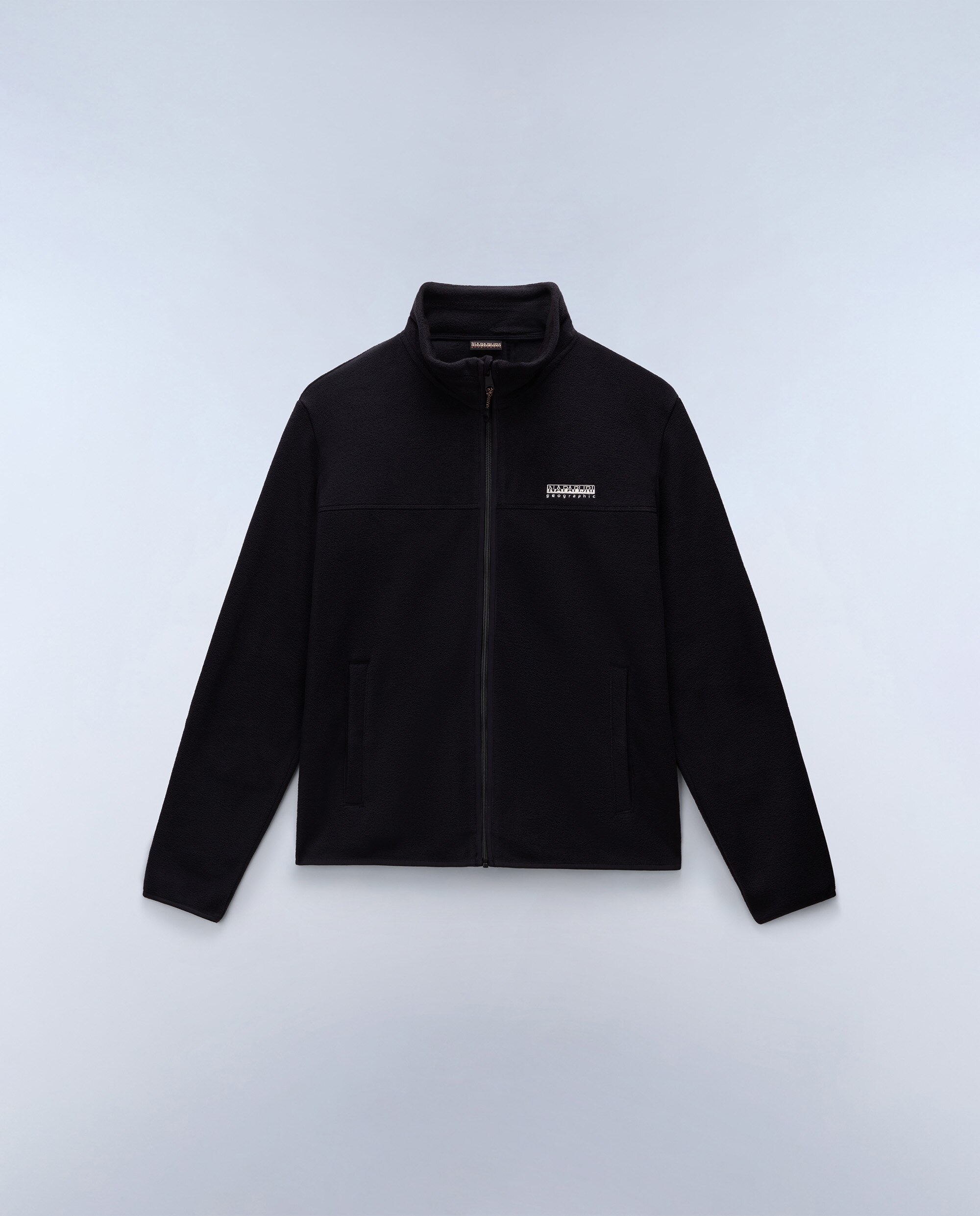 Sudadera de hombre dergana fz de cuello alto y cremallera - Napapijri - Negro Negro-5