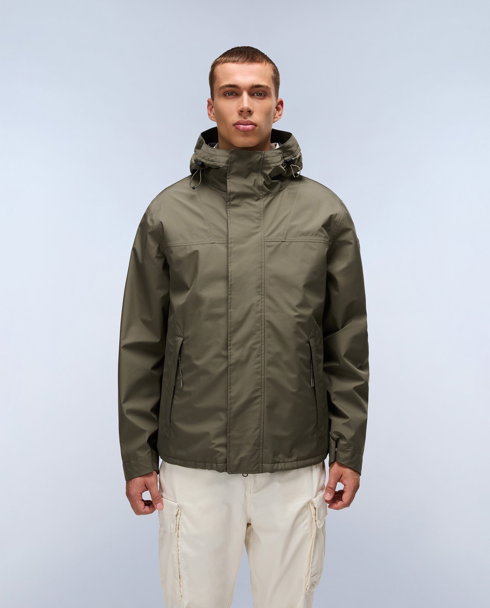 Imagen 1 de Parka de hombre pilloz 3 en 1 impermeable con capucha ajustable - Napapijri - Verde oscuro Verde oscuro