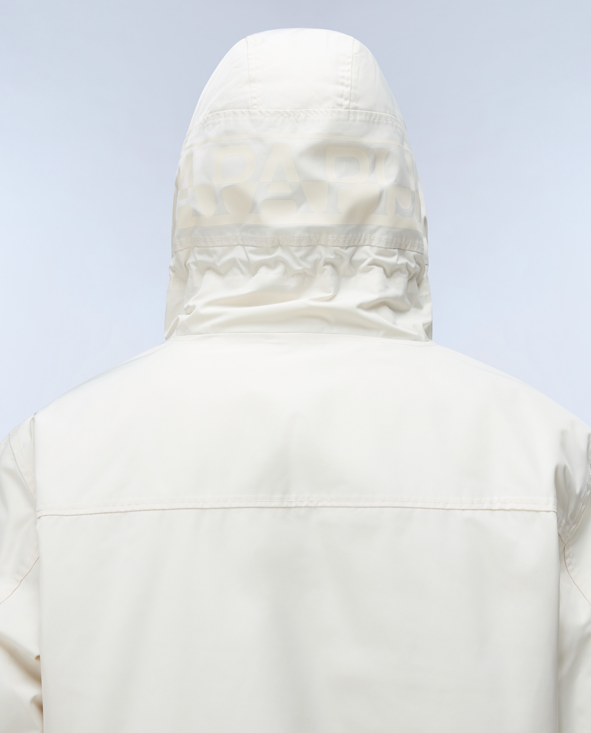 Imagen 4 de Parka de hombre rainforest next con capucha e impermeable - Napapijri - Crema Crema