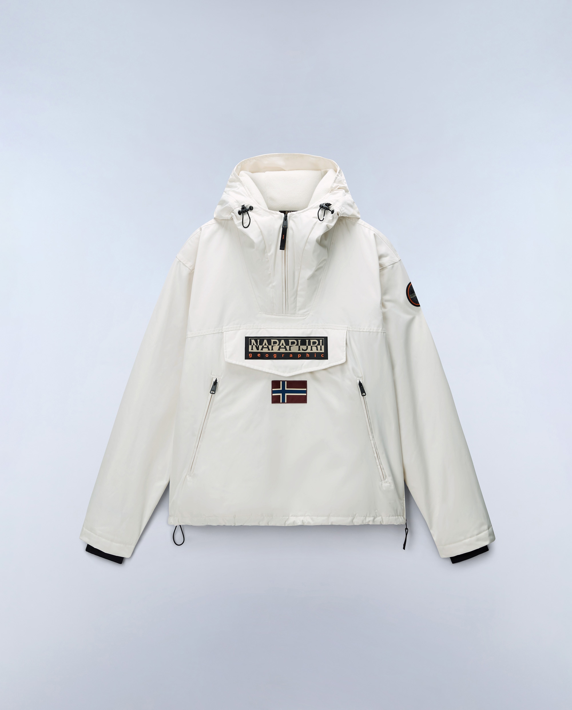Imagen 8 de Parka de hombre rainforest next con capucha e impermeable - Napapijri - Crema Crema