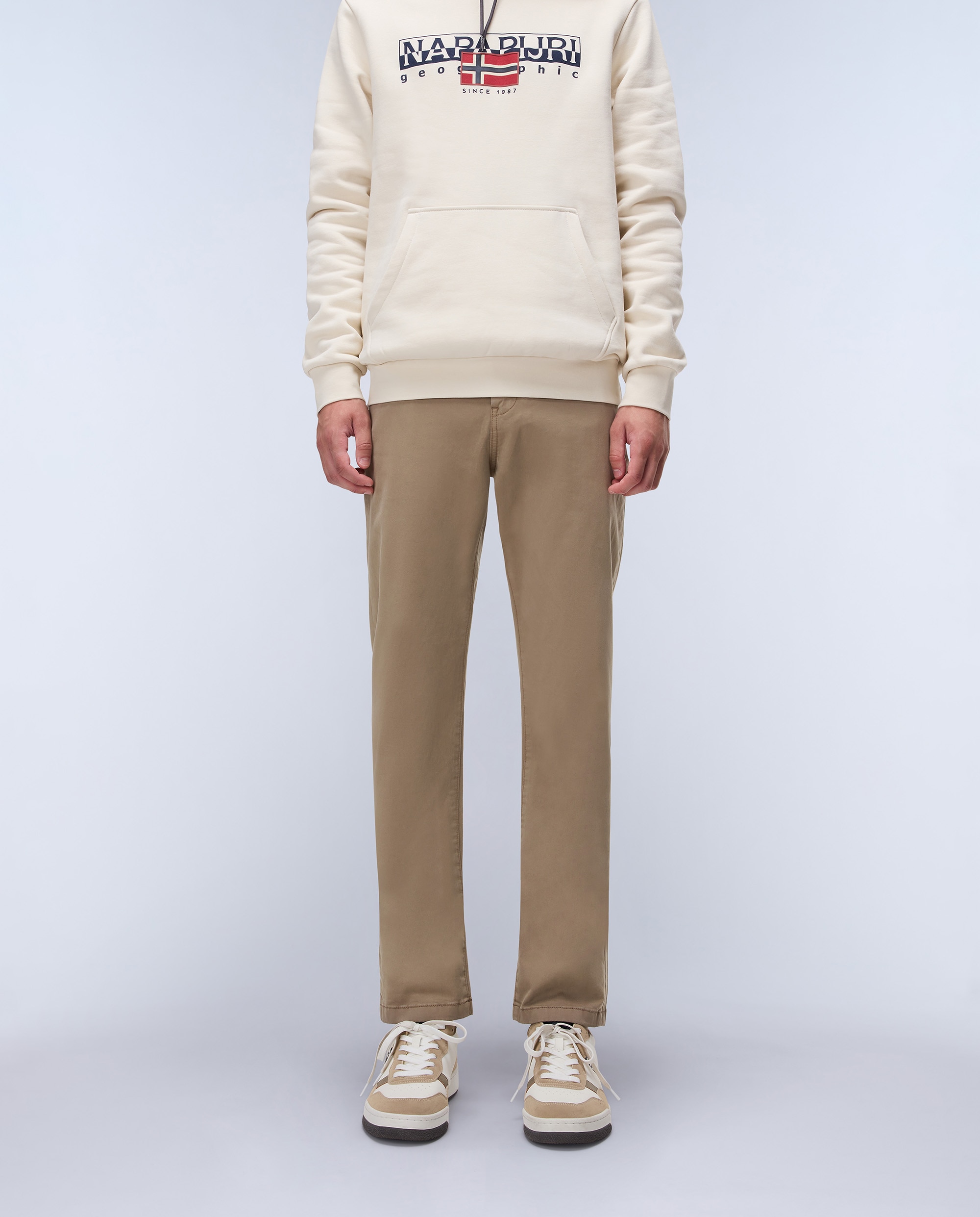 Chino de hombre de corte regular - Napapijri - Marrón claro Marrón claro-1