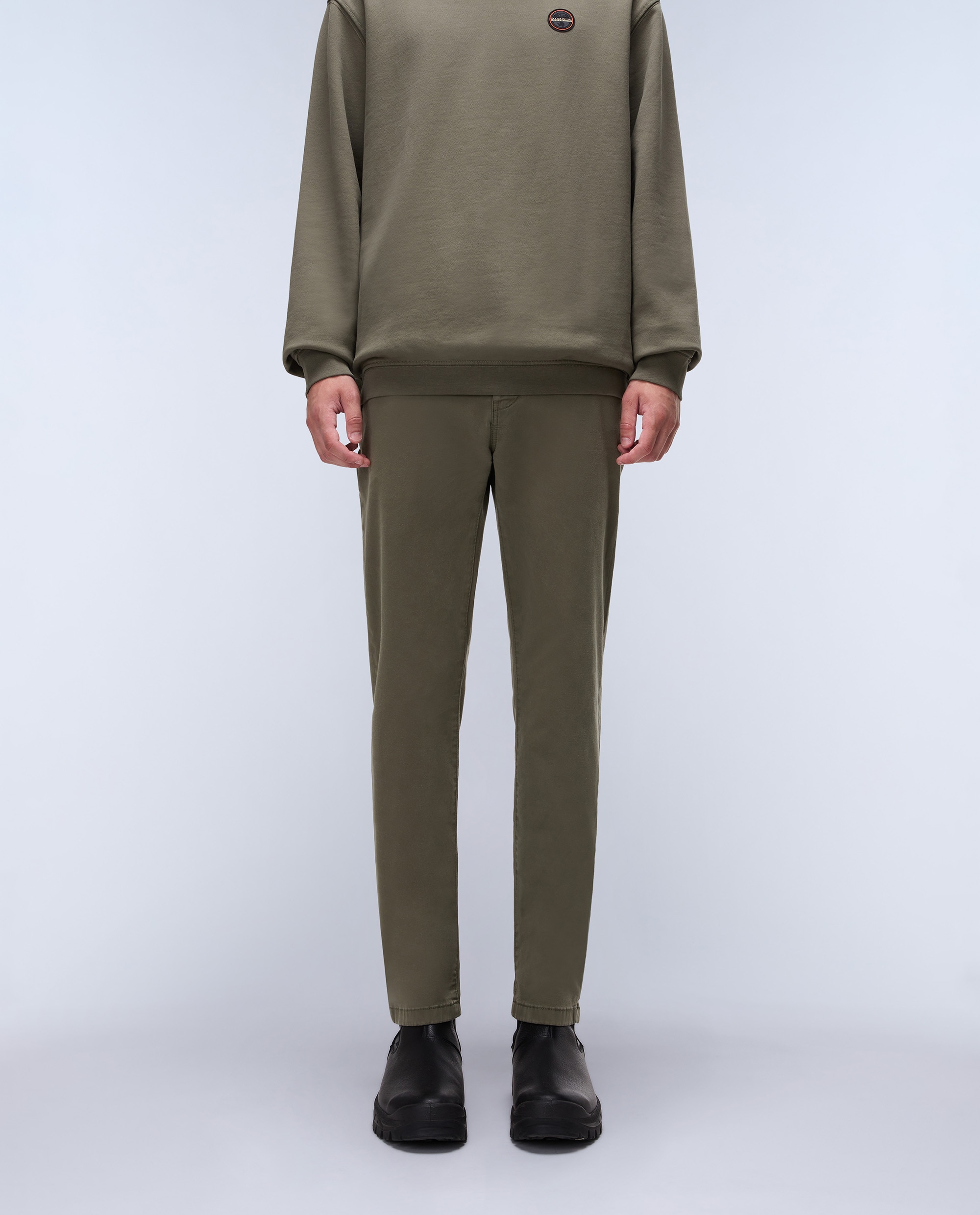 Chino de hombre de corte regular - Napapijri - Verde Oliva Verde Oliva-1