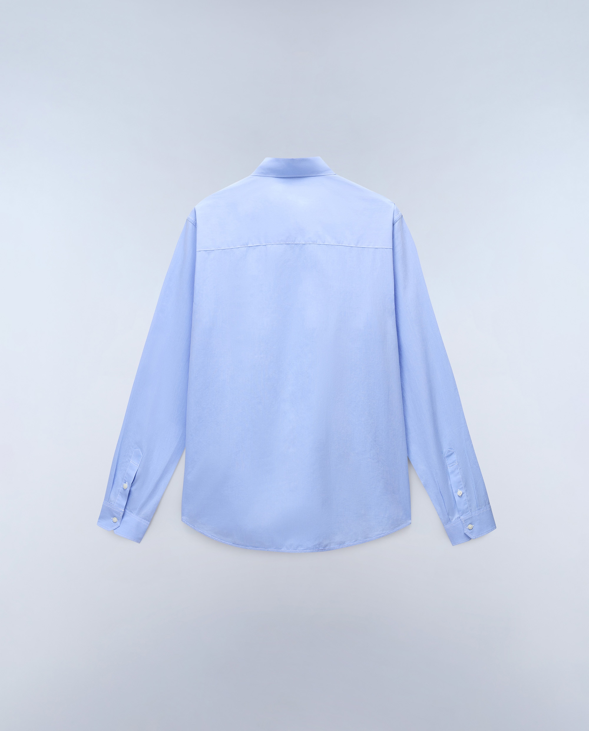 Imagen 4 de Camisa en popelin de hombre terra de manga larga - Napapijri - Azul celeste Azul celeste
