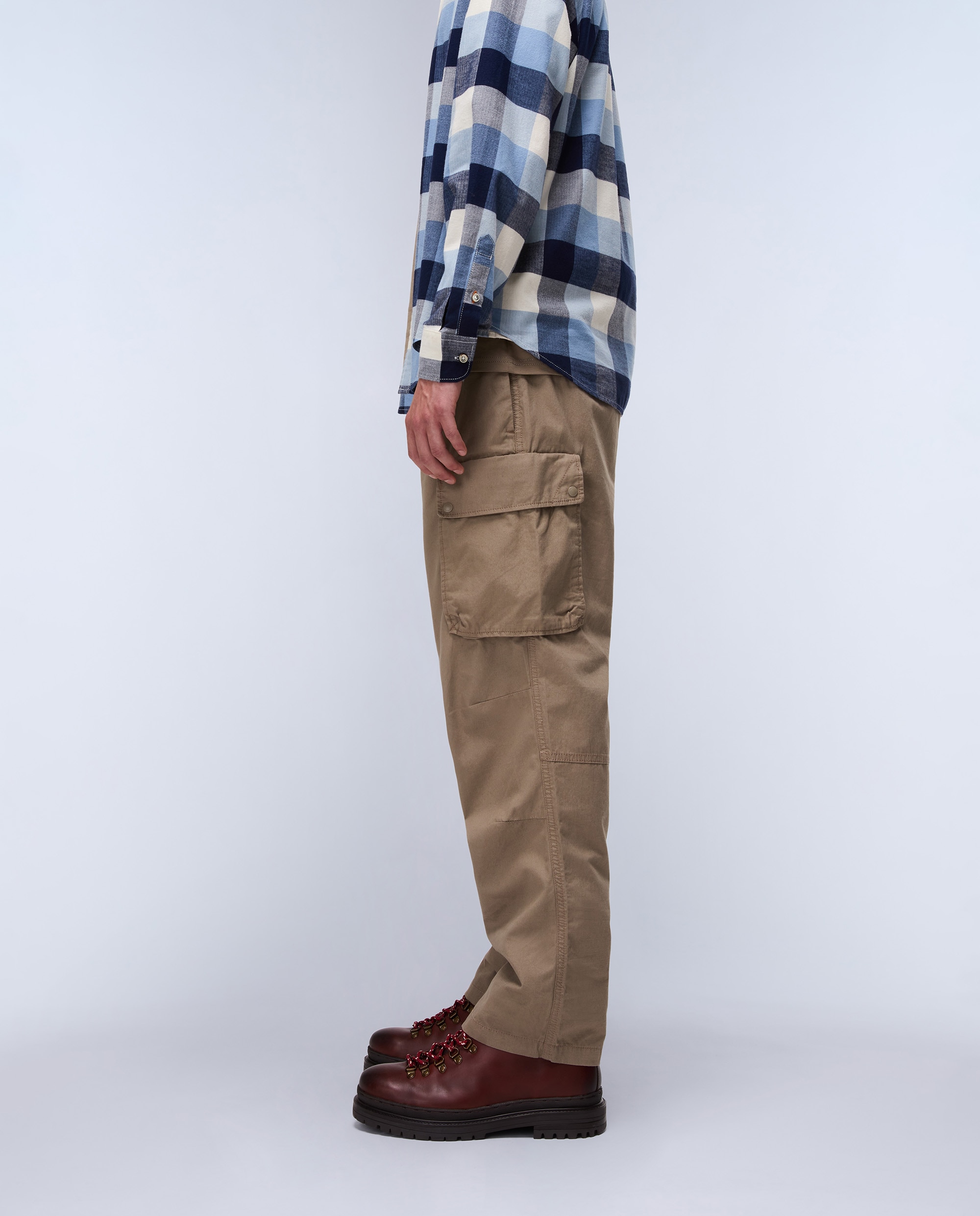 Pantalón cargo de hombre tures de corte relaxed - Napapijri - Marrón piedra Marrón piedra-2