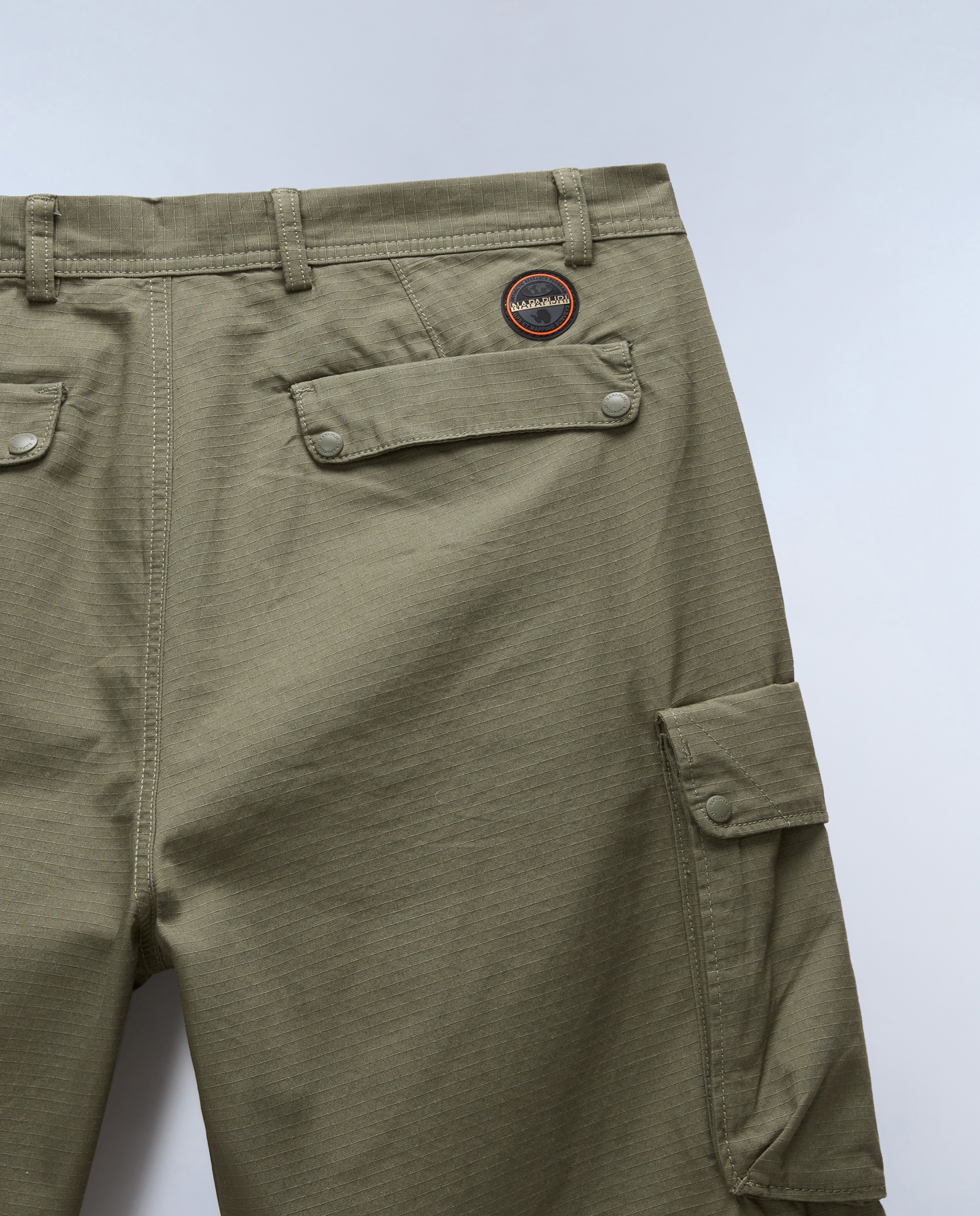 Pantalón cargo de hombre tures de corte relaxed - Napapijri - Verde militar Verde militar-5