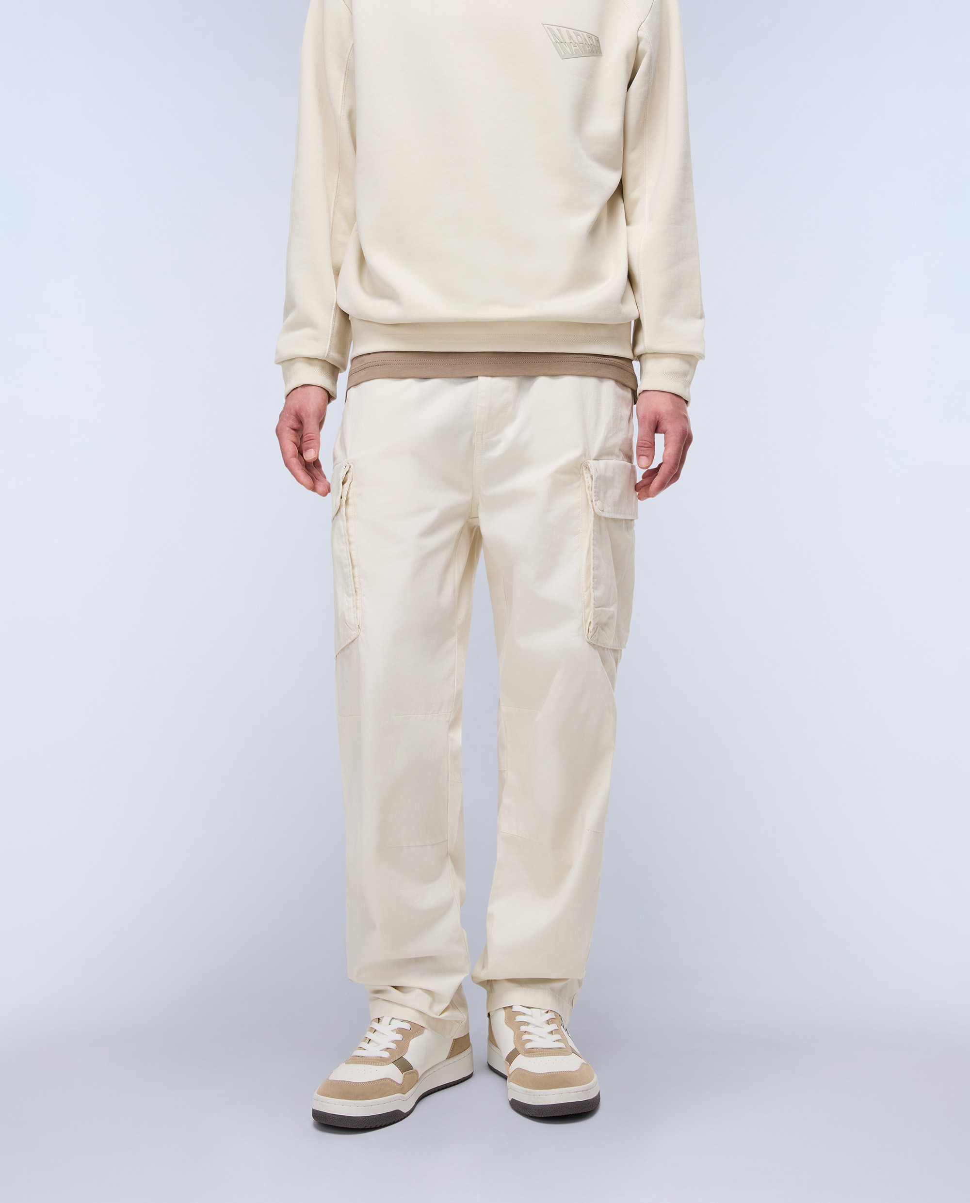 Pantalón cargo de hombre tures de corte relaxed - Napapijri - Beige Beige-1