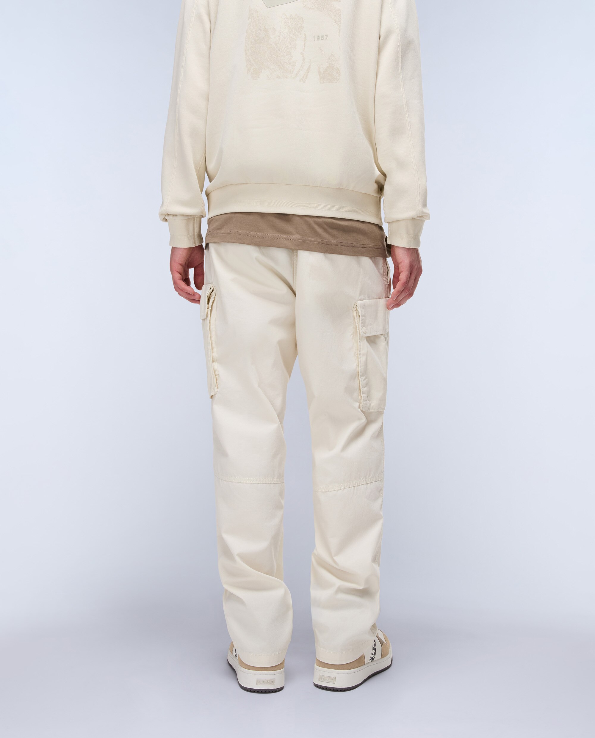 Pantalón cargo de hombre tures de corte relaxed - Napapijri - Beige Beige-3