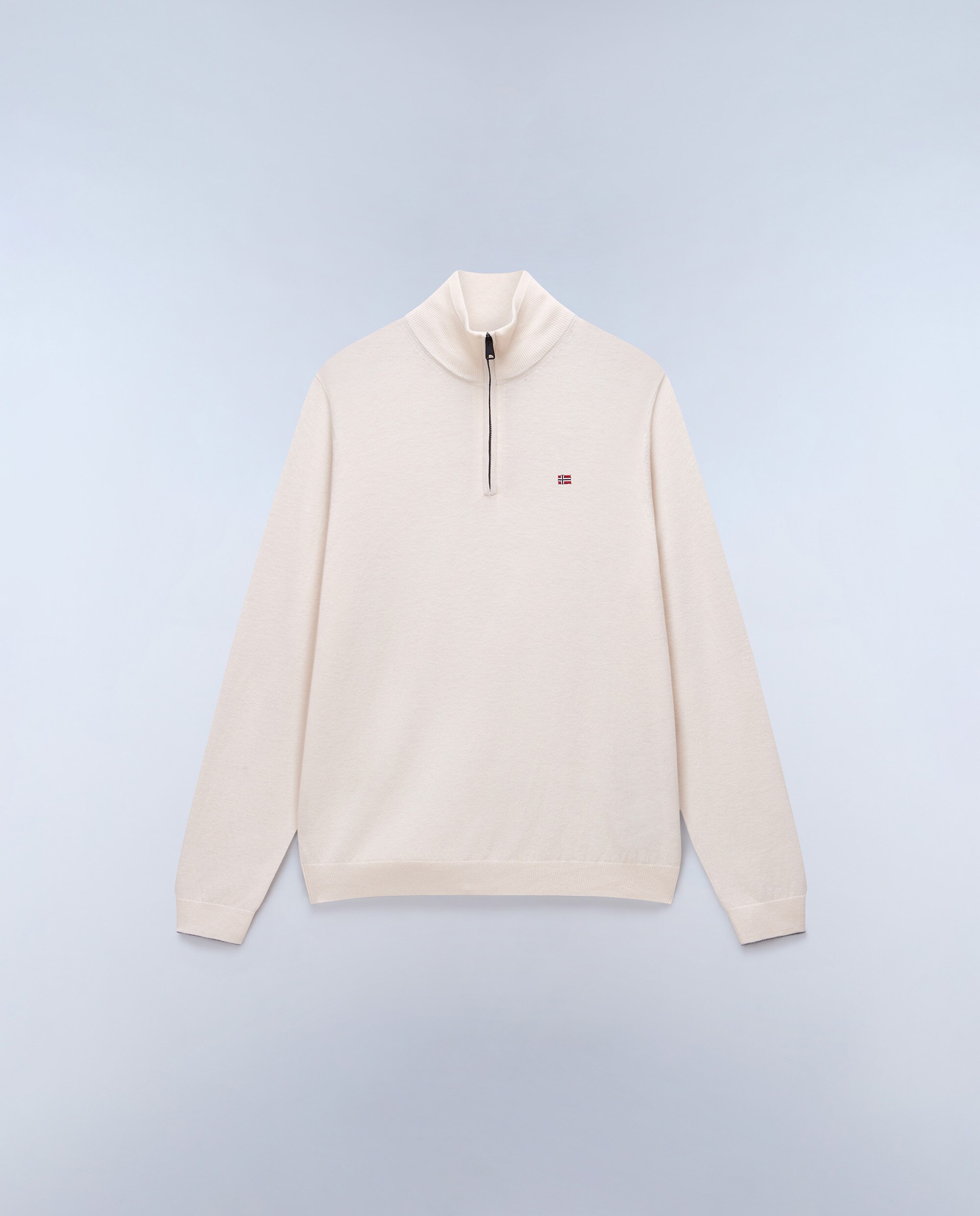 Jersey de hombre damavand hz 4 de cuello con media cremallera - Napapijri - Beige Beige-6