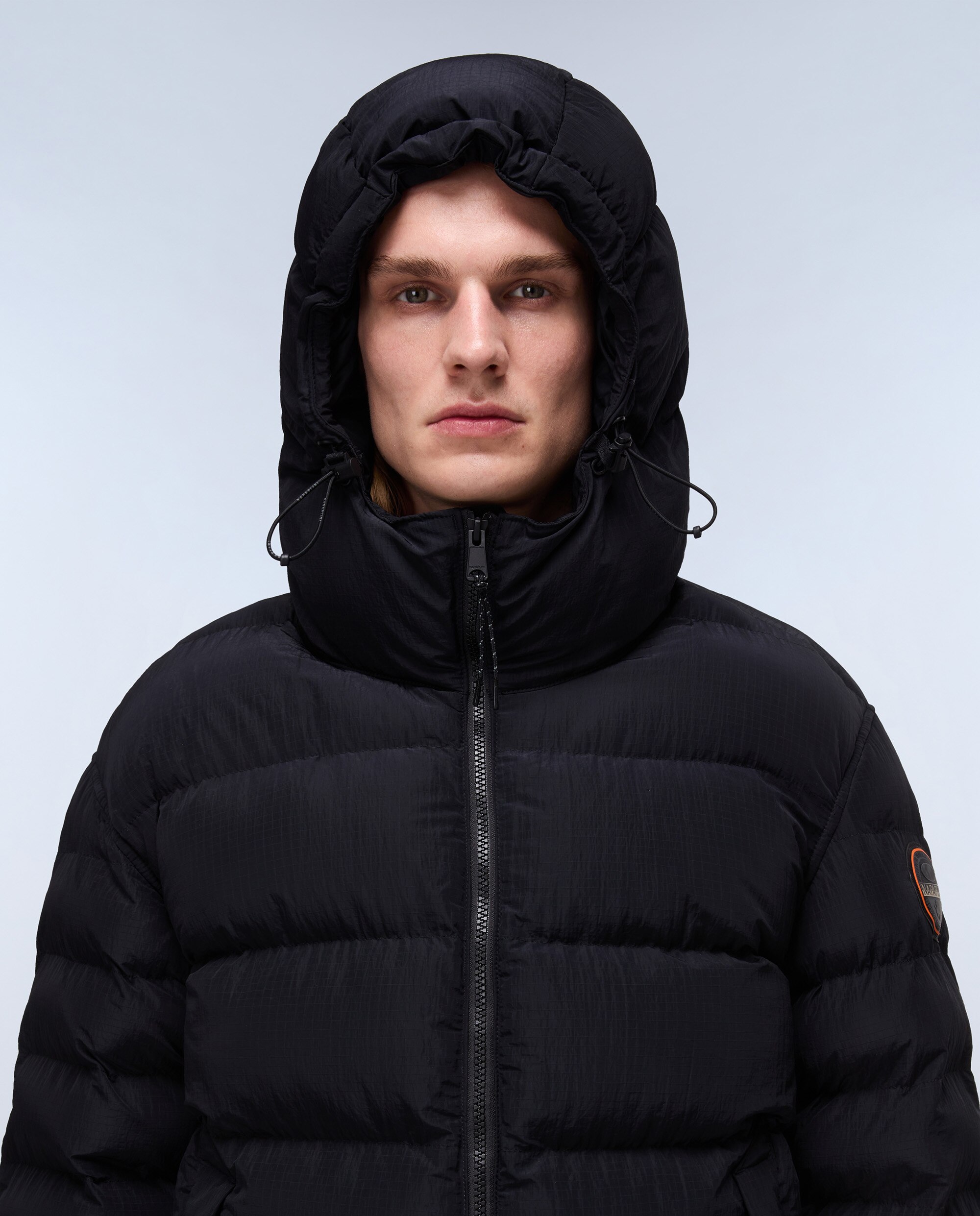 Plumífero de hombre acolchado con capucha - Napapijri - Negro Negro-3
