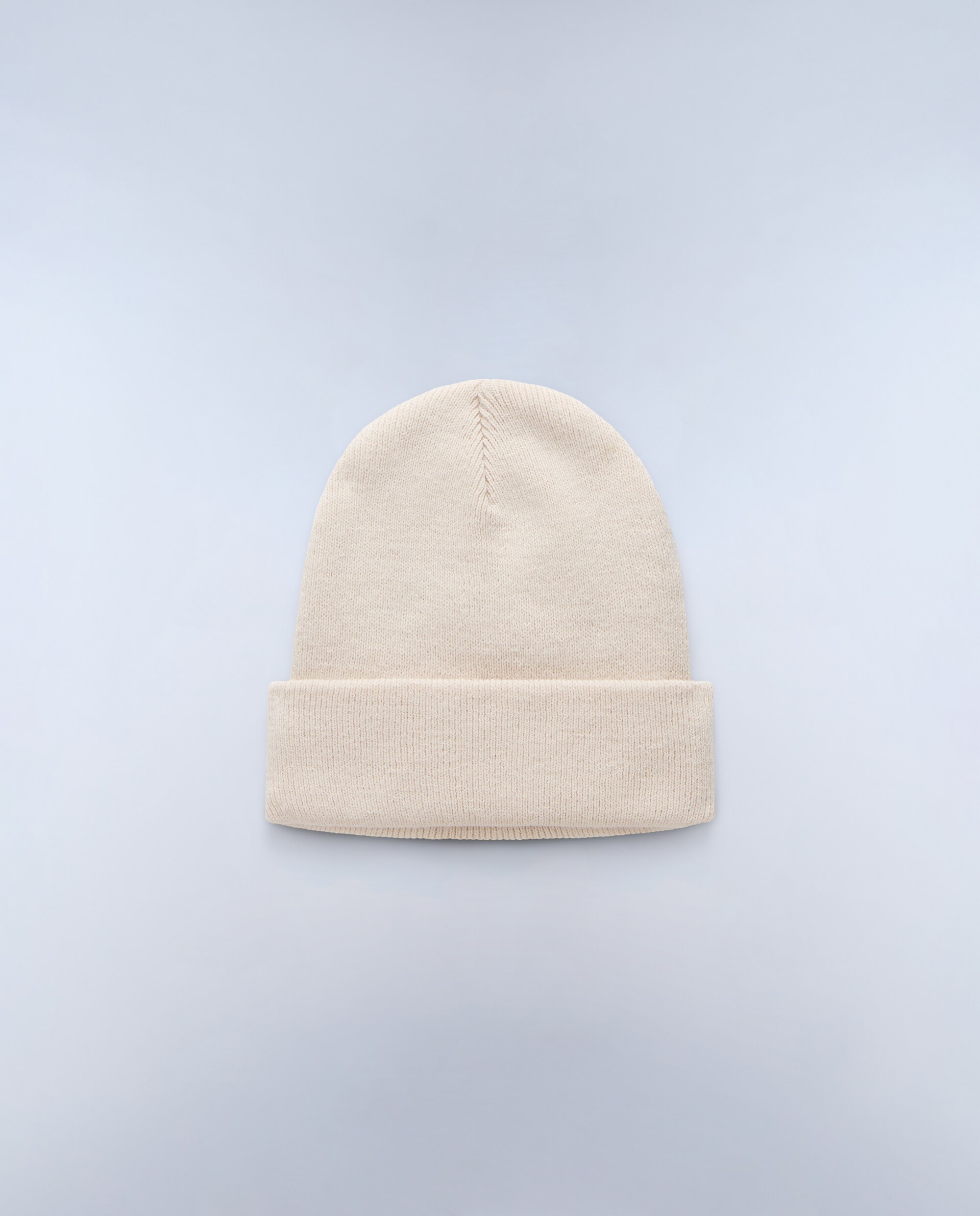 Gorro de hombre con parche frontal de punto elástico - Napapijri - Beige Beige-4
