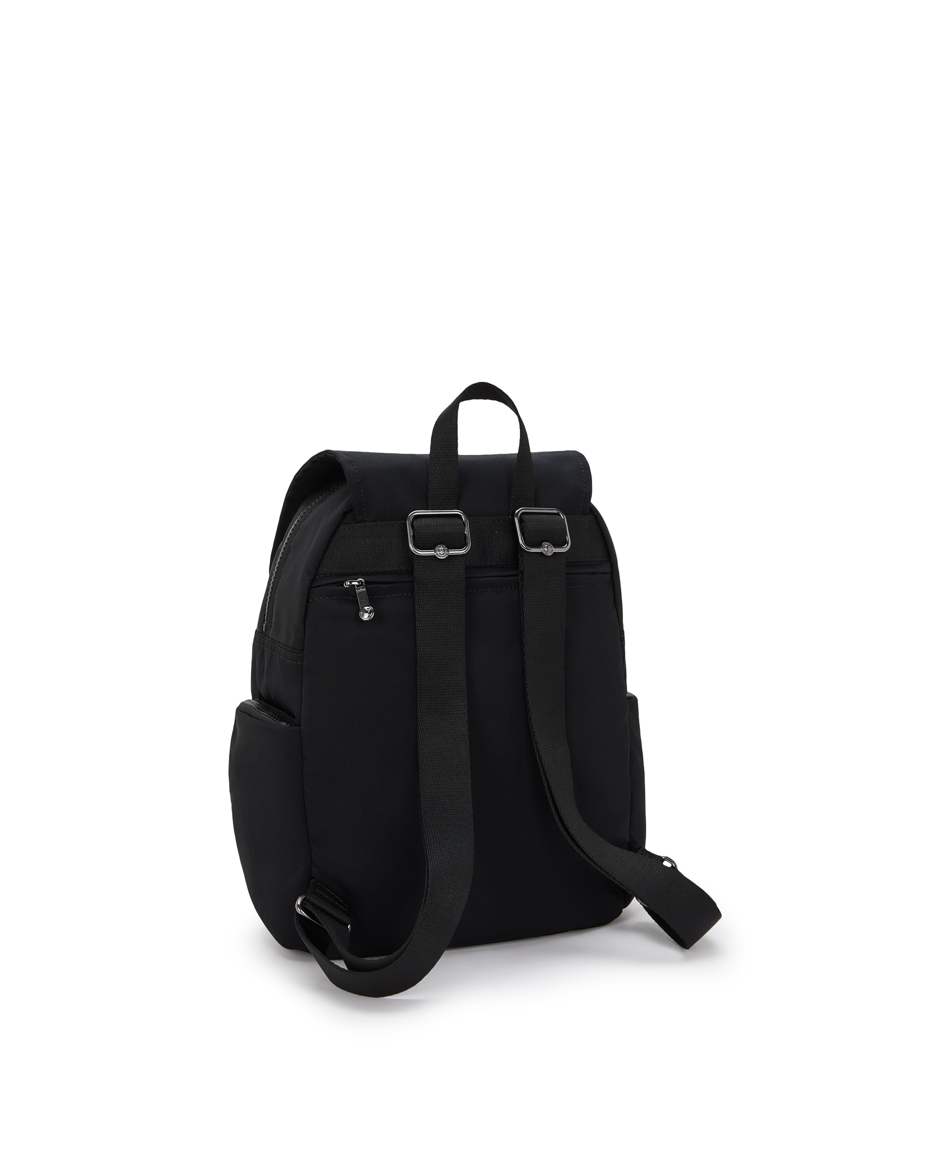 Mochila de mujer mediana son solapa - Kipling - Negro Negro-4