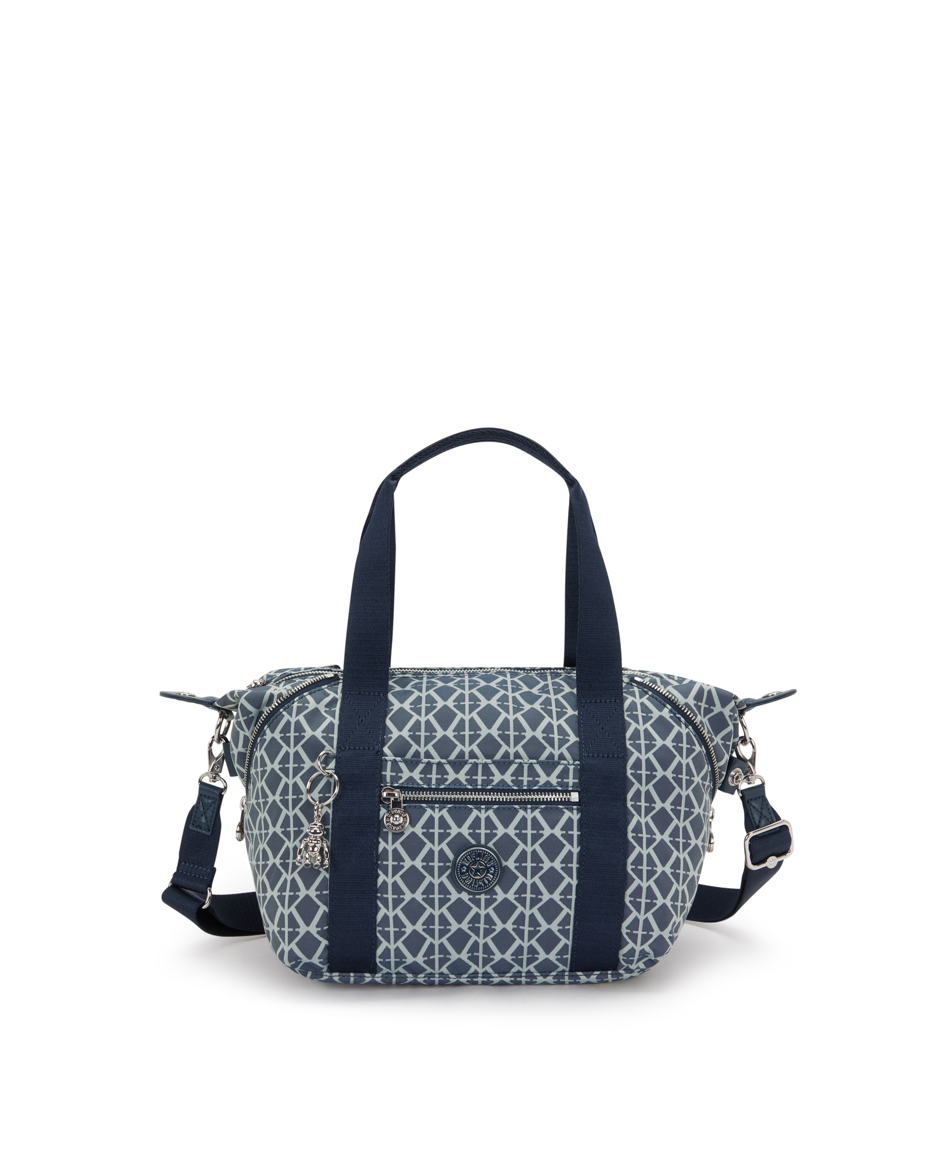 Shopper pequeño con cremallera y asa bandolera extraíble - Kipling - Azul grisáceo Azul grisáceo-1