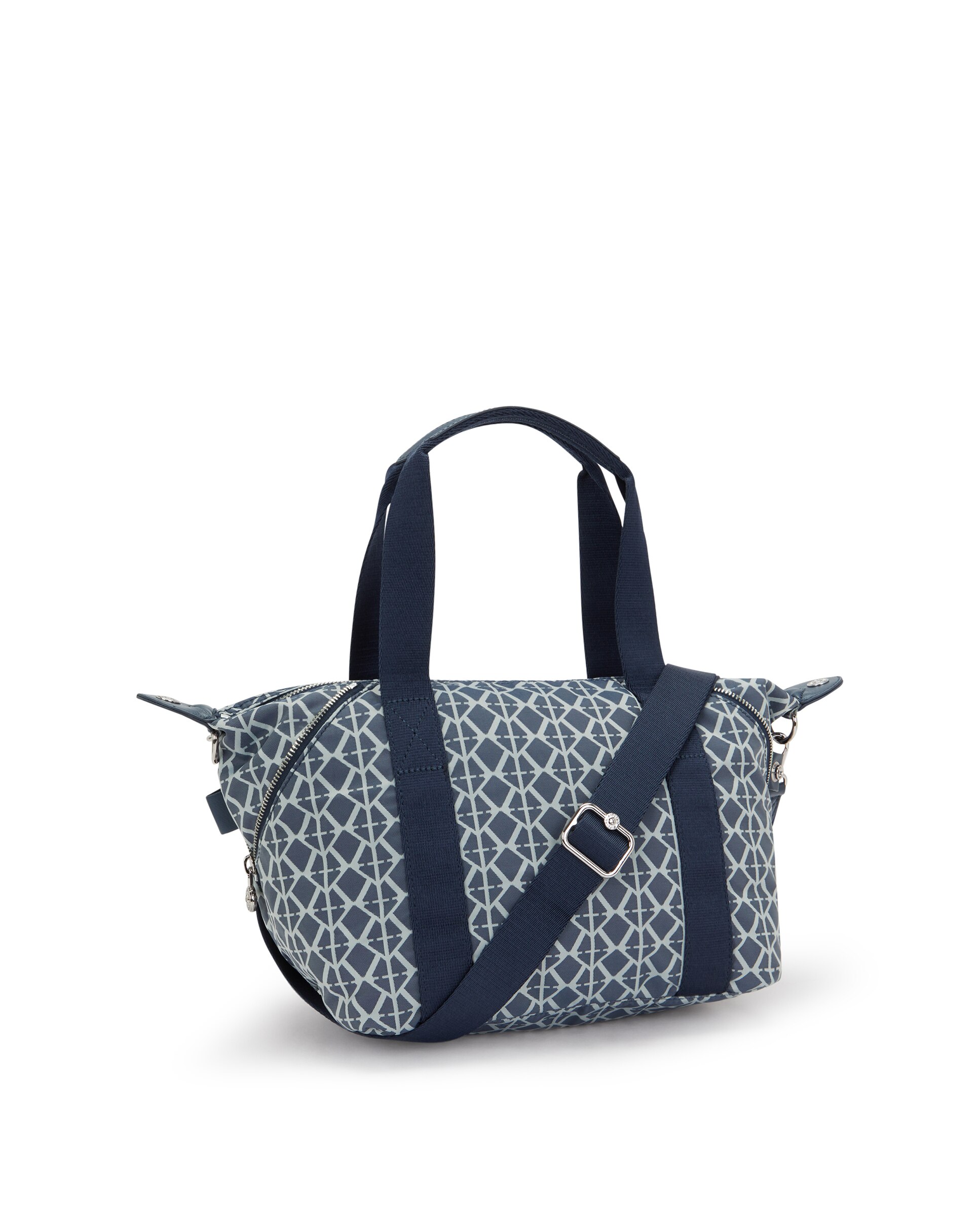 Shopper pequeño con cremallera y asa bandolera extraíble - Kipling - Azul grisáceo Azul grisáceo-3