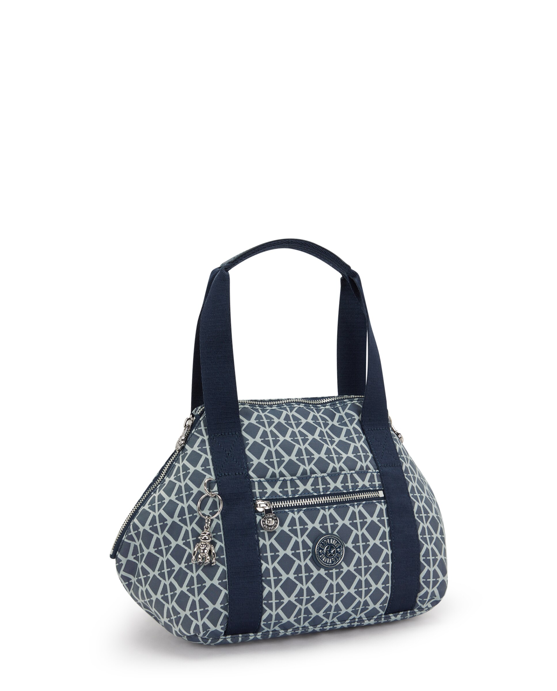 Shopper pequeño con cremallera y asa bandolera extraíble - Kipling - Azul grisáceo Azul grisáceo-5