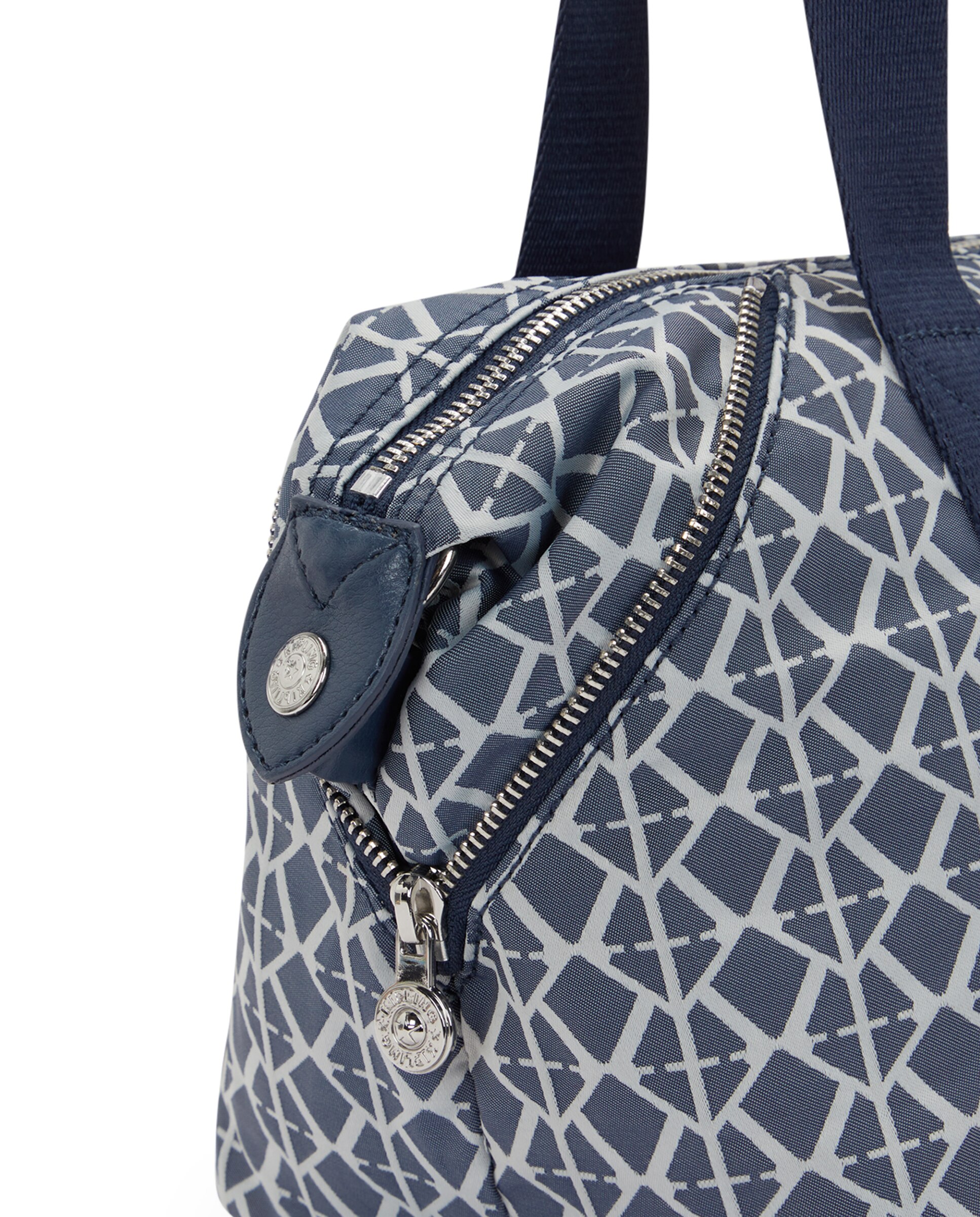 Shopper pequeño con cremallera y asa bandolera extraíble - Kipling - Azul grisáceo Azul grisáceo-6