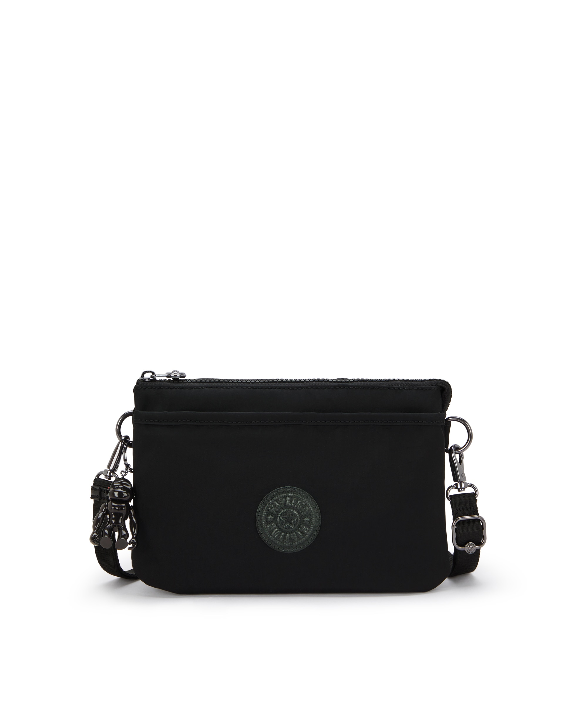 Bandolera de mujer pequeña con cremallera y correa extraíble - Kipling - Negro Negro-1