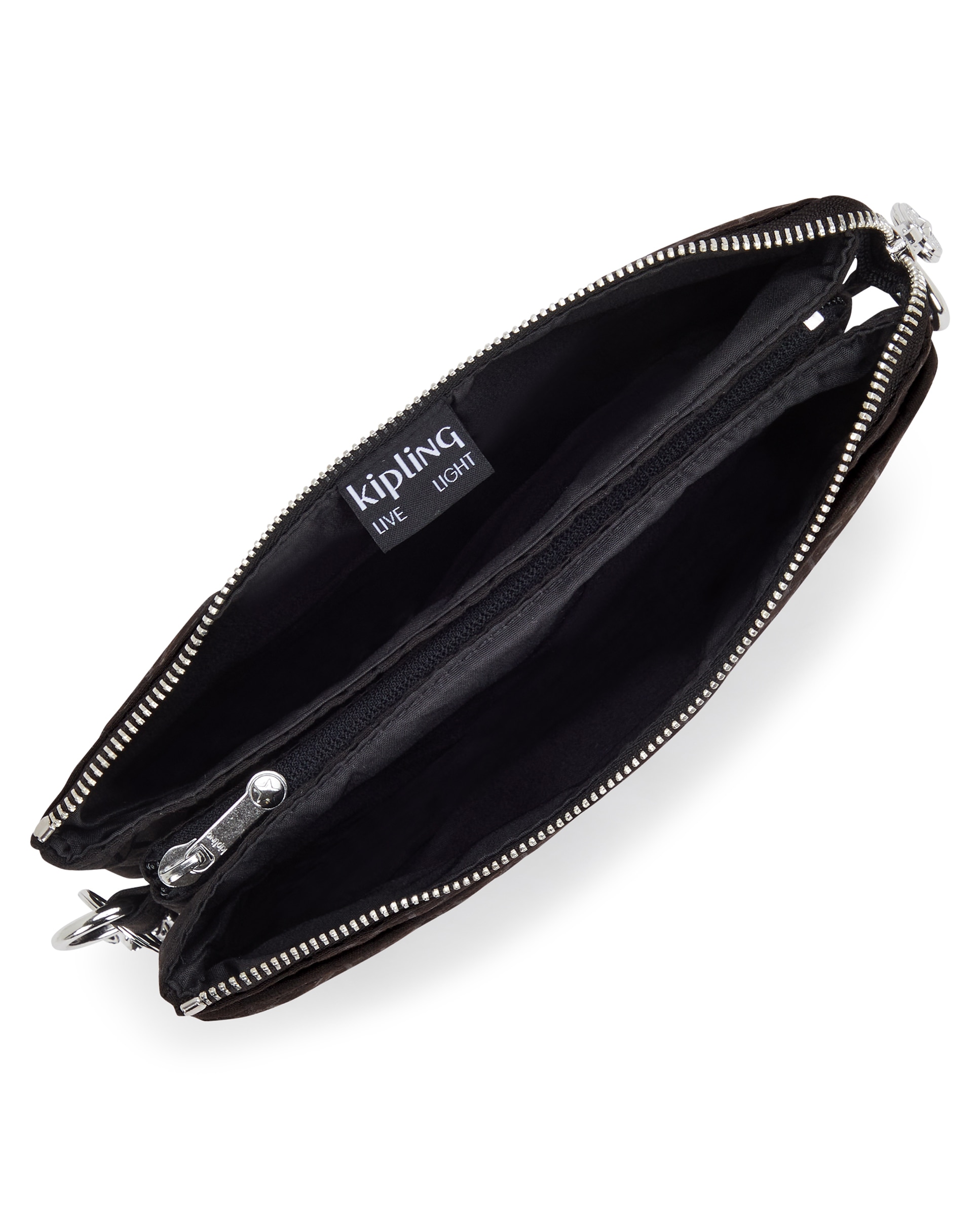Bandolera de mujer pequeña con cremallera y correa extraíble - Kipling - Negro Negro-4