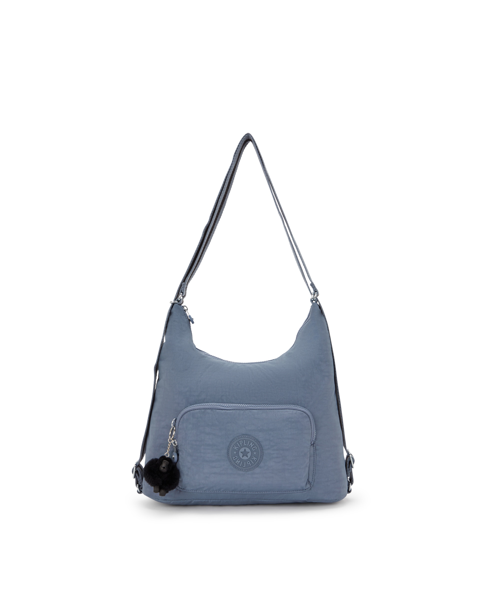Bolso de hombro mediano convertible en mochila - Kipling - Azul grisáceo Azul grisáceo-1