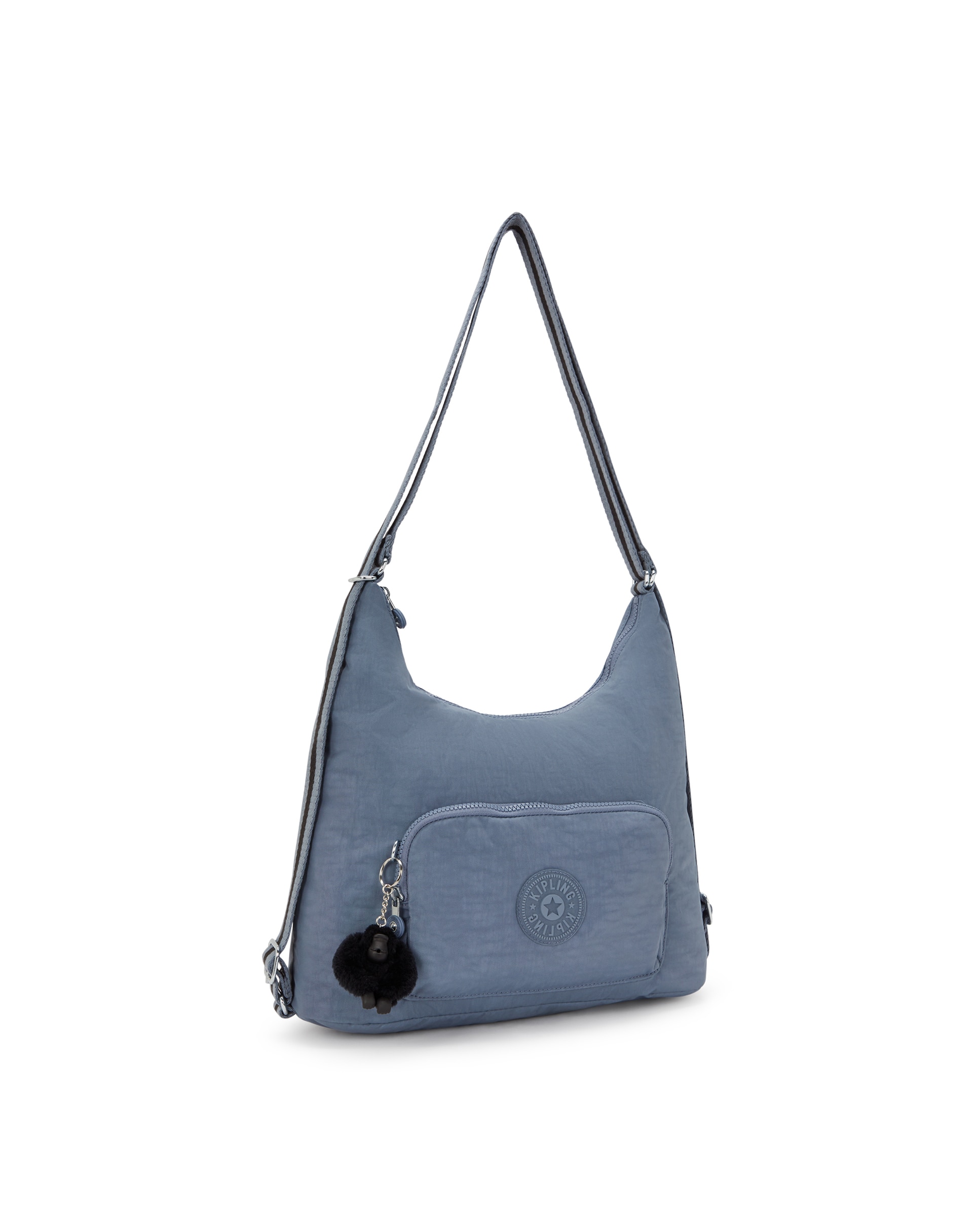 Bolso de hombro mediano convertible en mochila - Kipling - Azul grisáceo Azul grisáceo-4