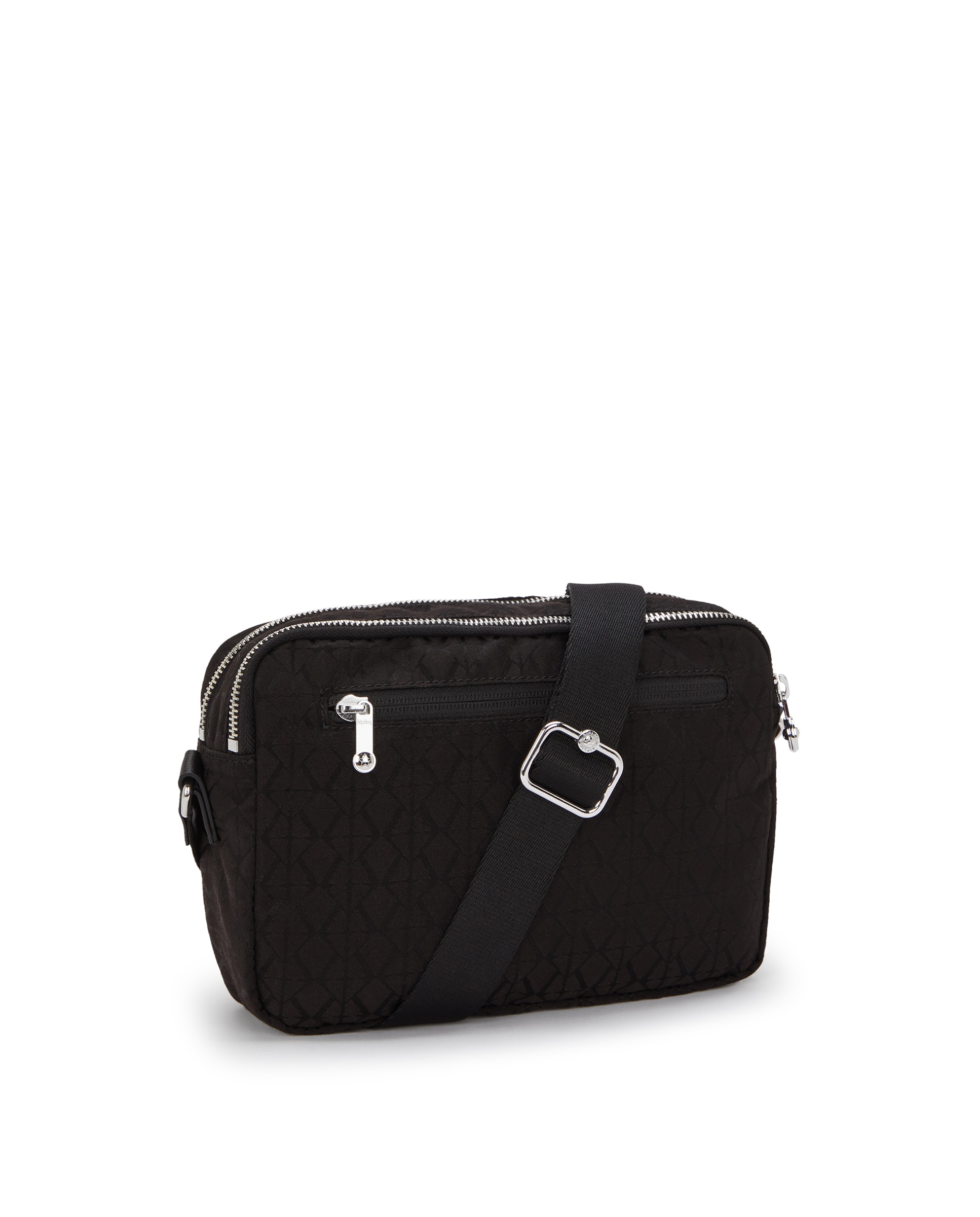 Bandolera de mujer mediana con correa ajustable para el hombro - Kipling - Negro Negro-4