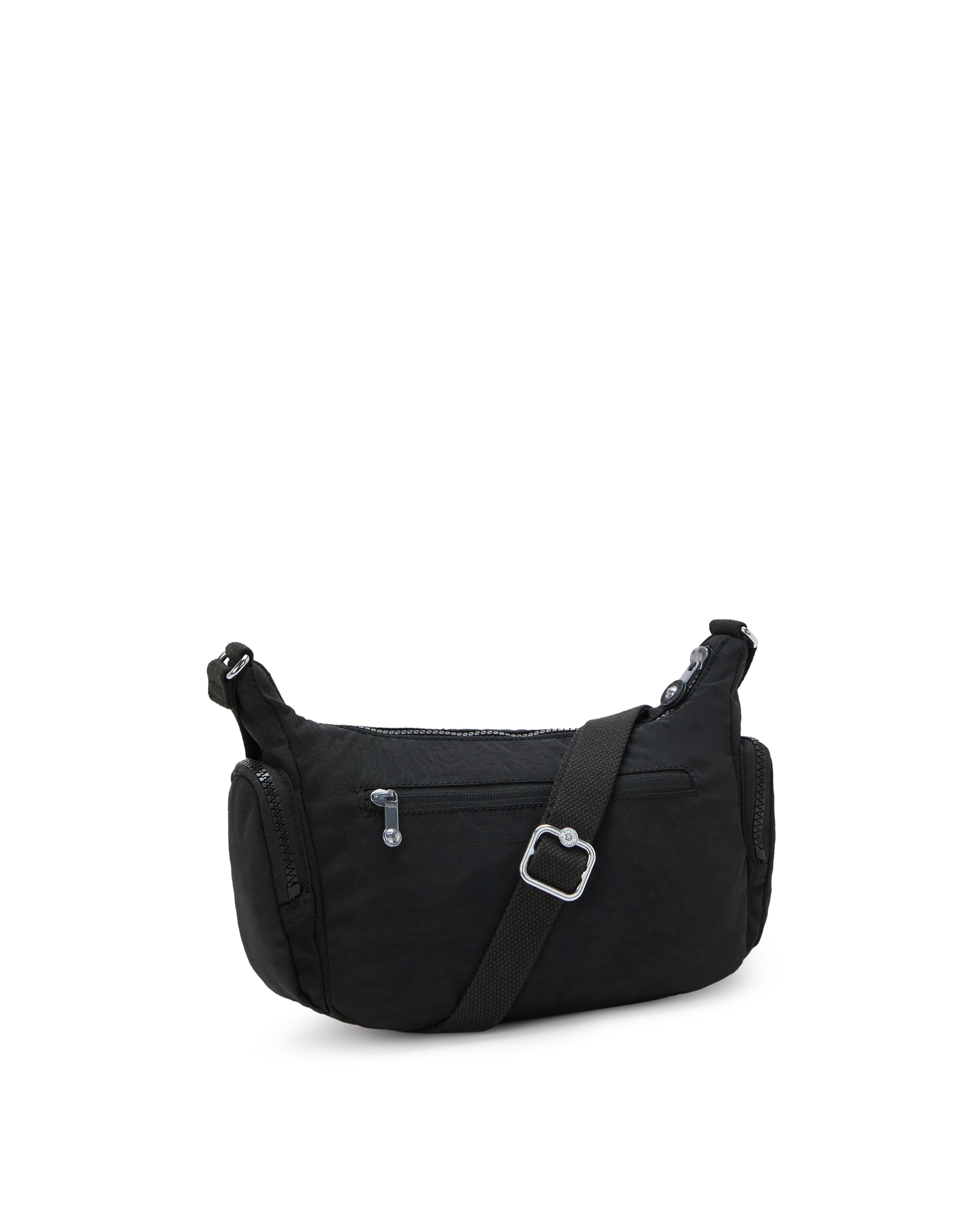 Bandolera de mujer pequeña con cremallera y bolsillos exteriores - Kipling - Negro Negro-3