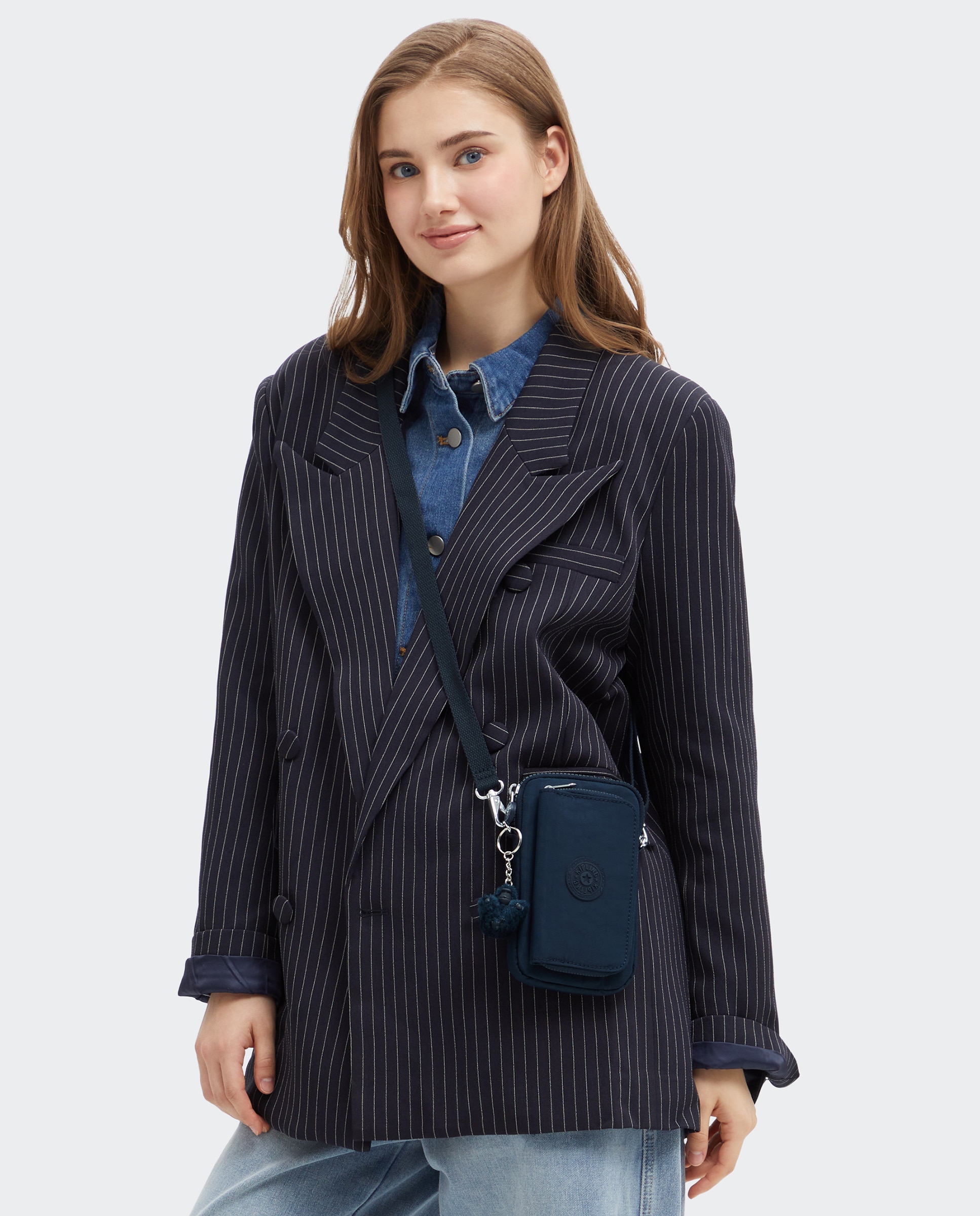 Bolso para el móvil telmo con cremallera y llavero - Kipling - Marino Marino-3