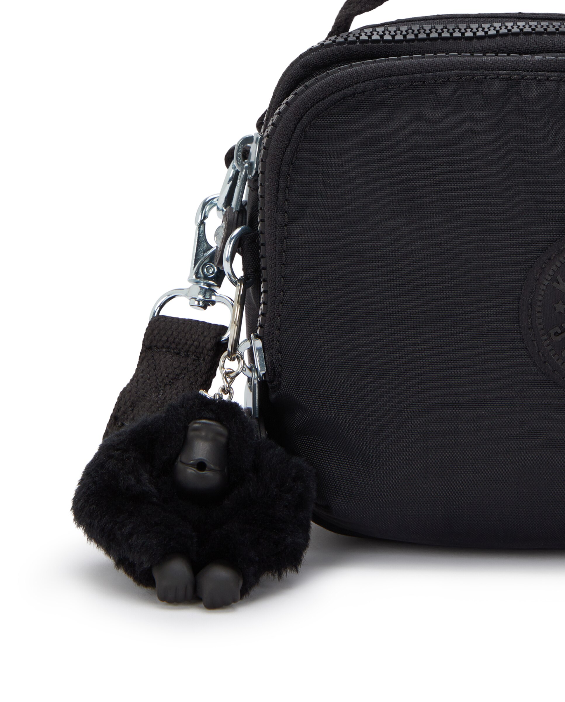 Bandolera de mujer pequeña con asa de mano - Kipling - Negro Negro-5