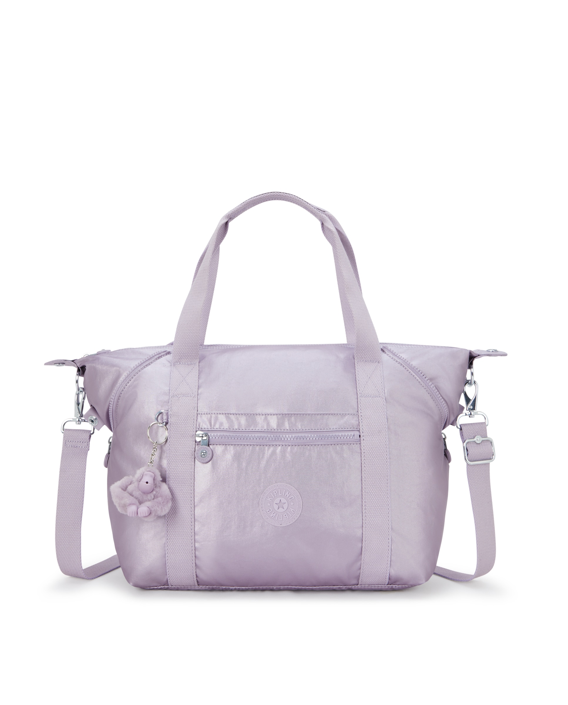 Bolso de hombro con cremallera y asa bandolera - Kipling - Lila Lila-1