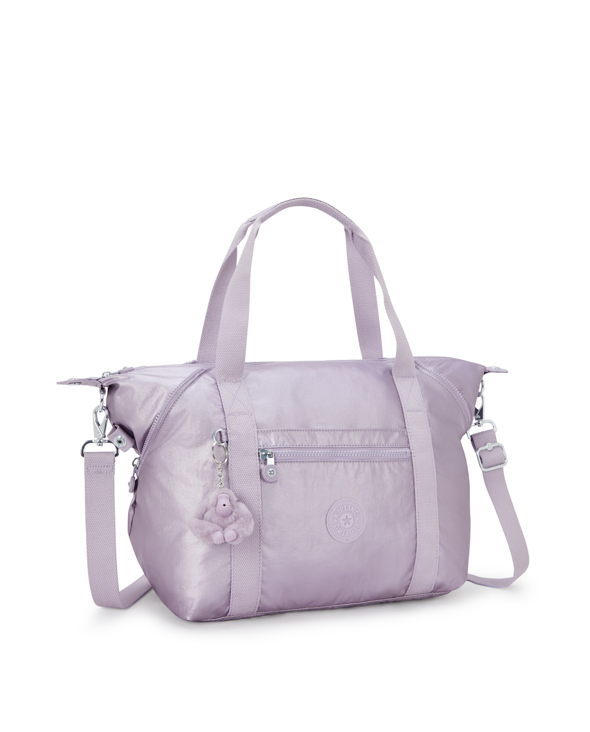 Bolso de hombro con cremallera y asa bandolera - Kipling - Lila Lila-4