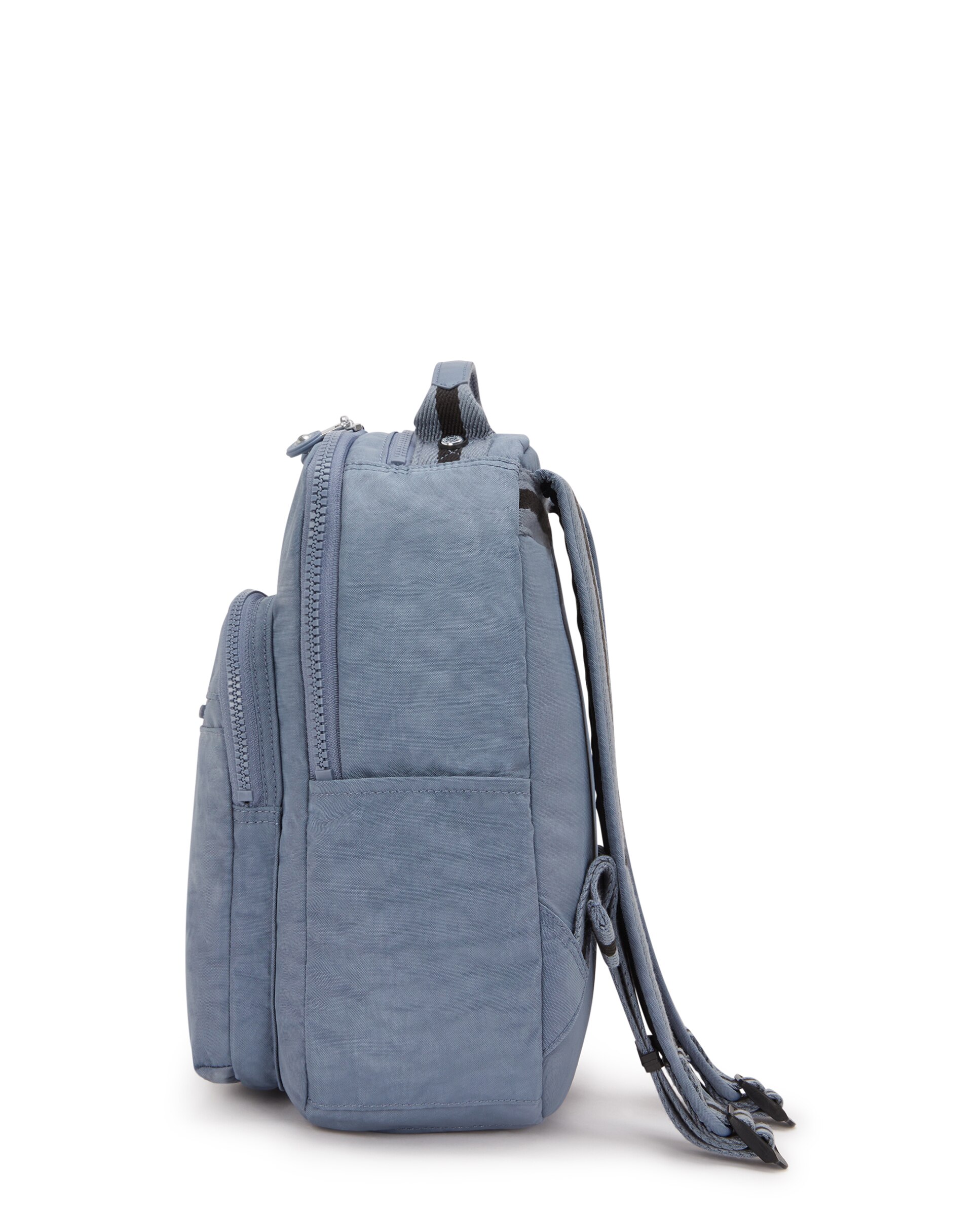 Mochila de mujer pequeña con cremallera y funda para tablet - Kipling - Azul grisáceo Azul grisáceo-6