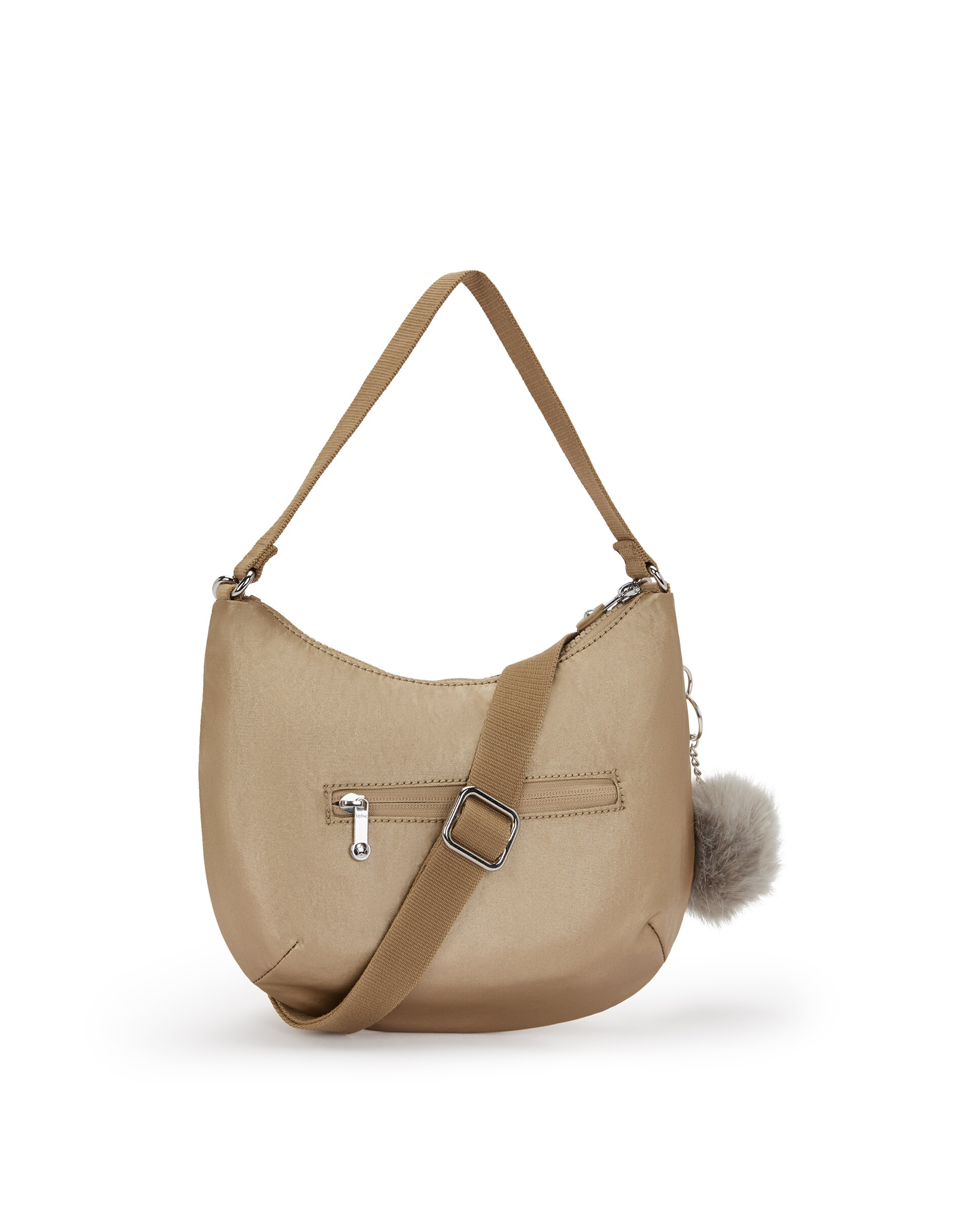 Bolso de hombro mediano con cremallera y asa bandolera - Kipling - Oro Oro-3