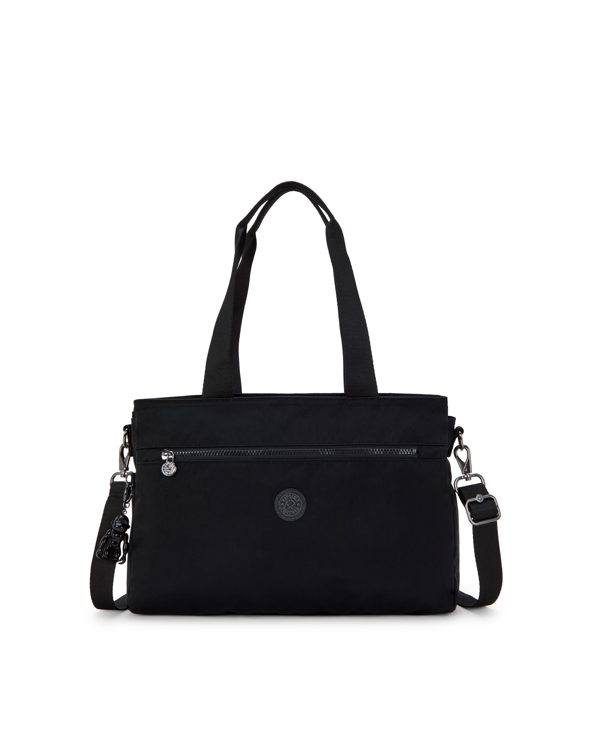 Portadocumentos pequeño con cremallera y protección para portátil - Kipling - Negro Negro-1