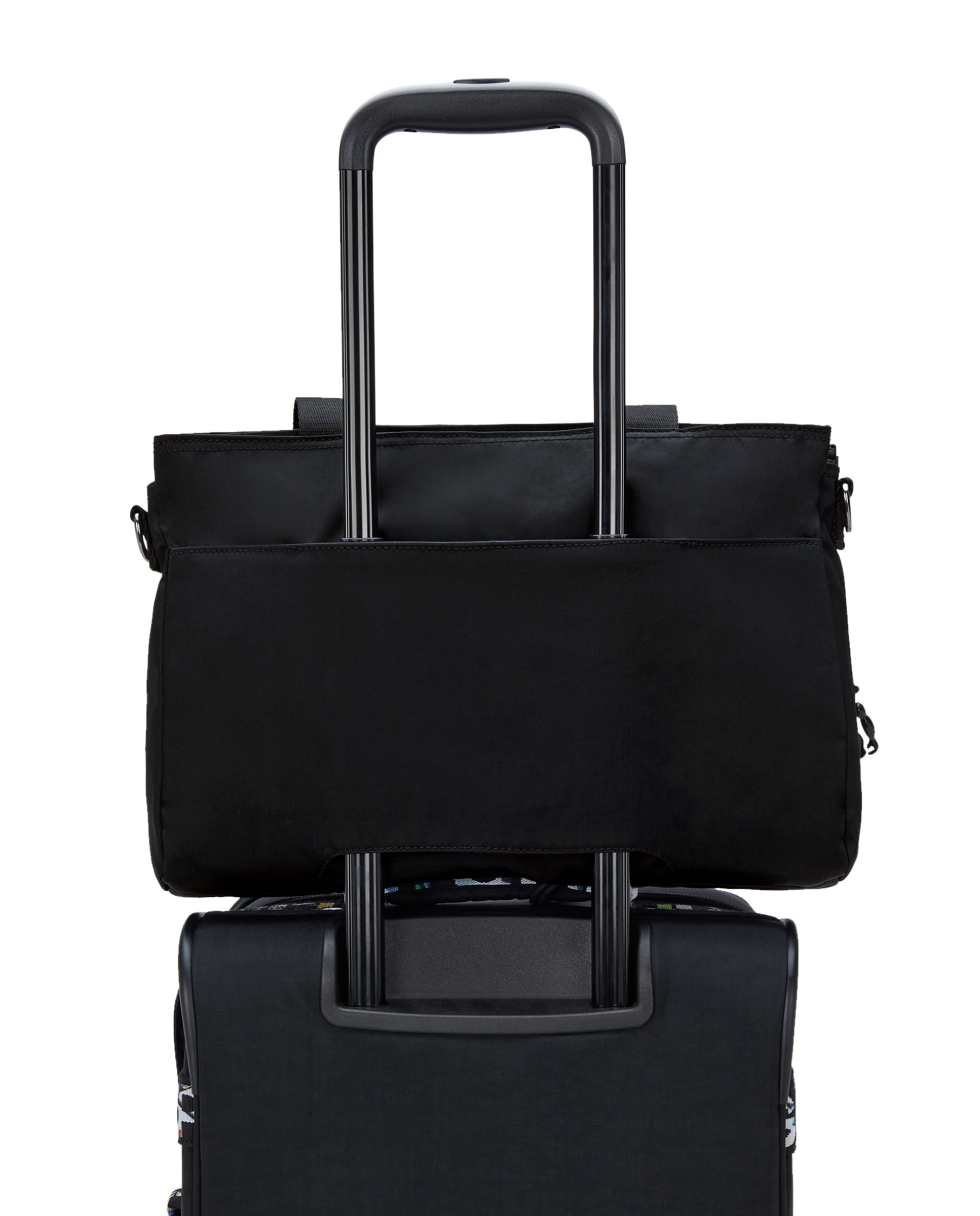 Portadocumentos pequeño con cremallera y protección para portátil - Kipling - Negro Negro-5