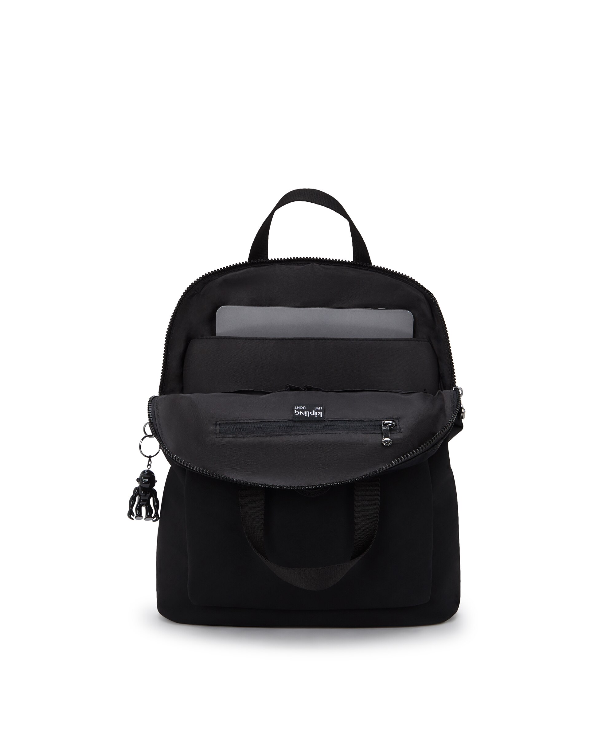 Mochila de mujer convertible con compartimento para portátil - Kipling - Negro Negro-3