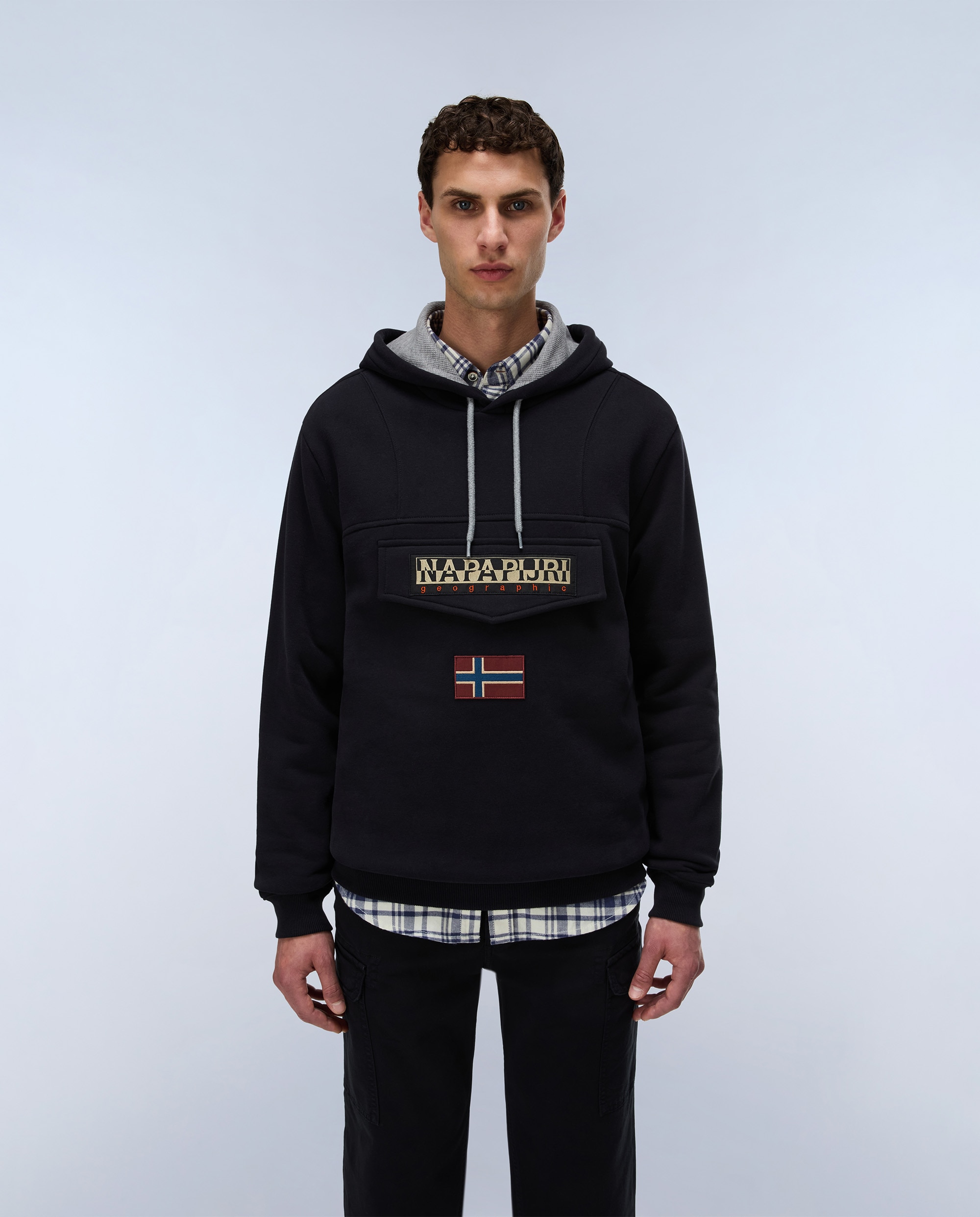 Imagen 0 de Sudadera de hombre con capucha Negro