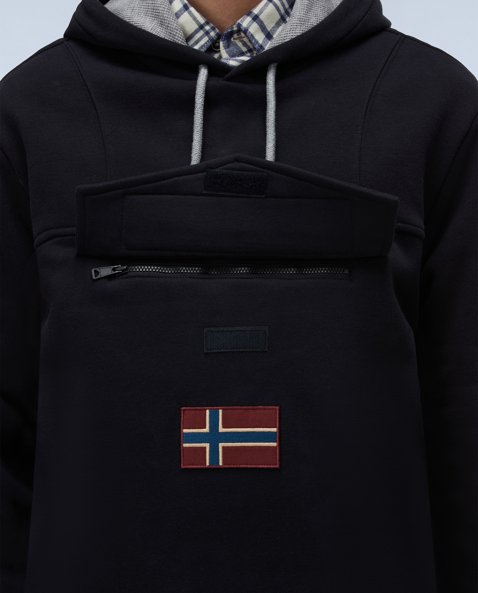 Imagen 4 de Sudadera afelpada de hombre burgee wint con capucha - Napapijri - Negro Negro